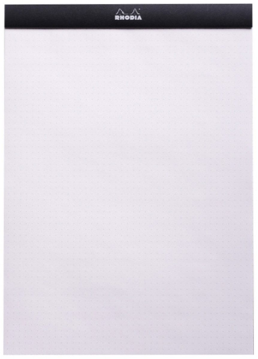 Notenblock Notizblock DotPad Nr. 18 A4 21x29,7cm 80 Blatt 80g Dot Grid schwarz