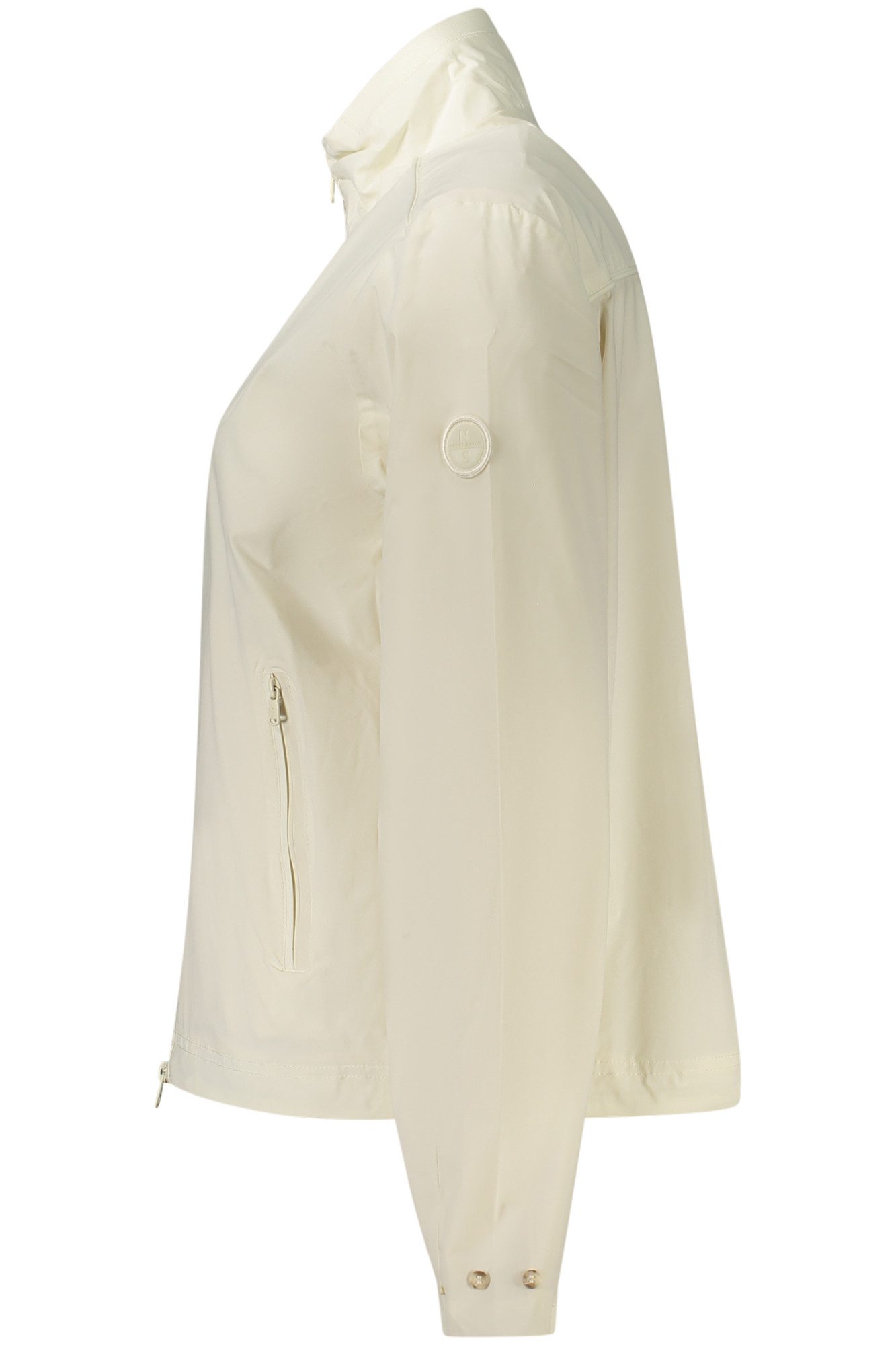 North Sails Outdoorjacke Elegante weiße Damen-Sailor-Jacke mit Taschen und Kordelzug