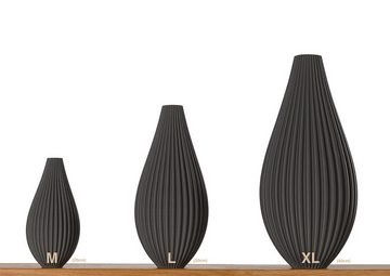 3D Vase Dekovase Sina L 30cm Nachhaltige Deko Vase Pampasgras Trockenblumen Bodenvase, modernes Design