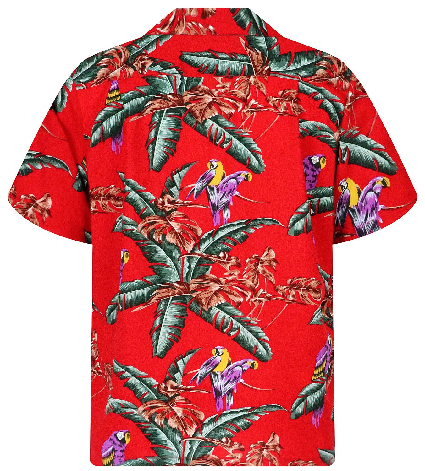 Paradise Found Hawaiihemd Tom Selleck "Jungle Bird" Original Hawaii-Hemd Kurzarm Front-Tasche