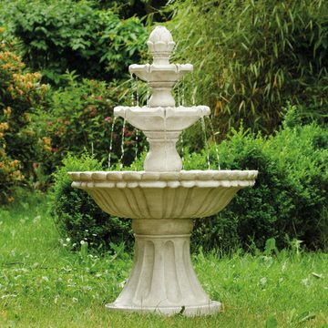 Köhko Gartenbrunnen "Markleeberg“ klassischer Etagenbrunnen Vogelbad Gartenbrunnen