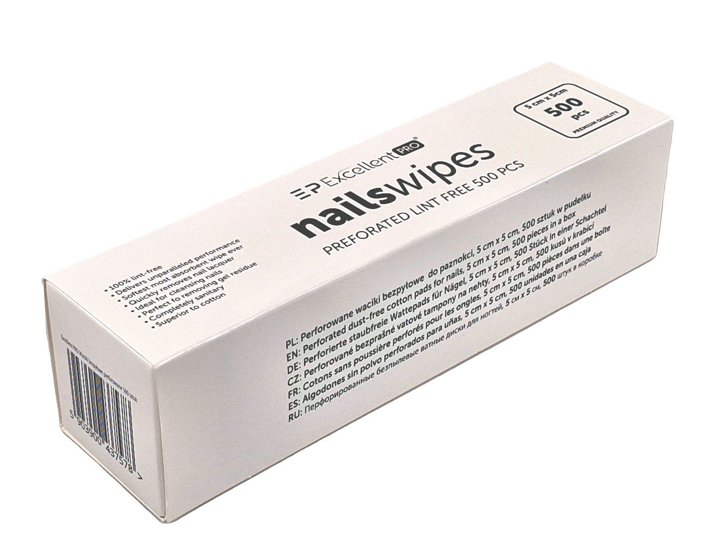 World of Nails-Design Schwämmchen Nail Wipes - fusselfreie Reinigungspads, Zelletten, Nagelreiniger Pads, kleine saugstarke Nail Pads