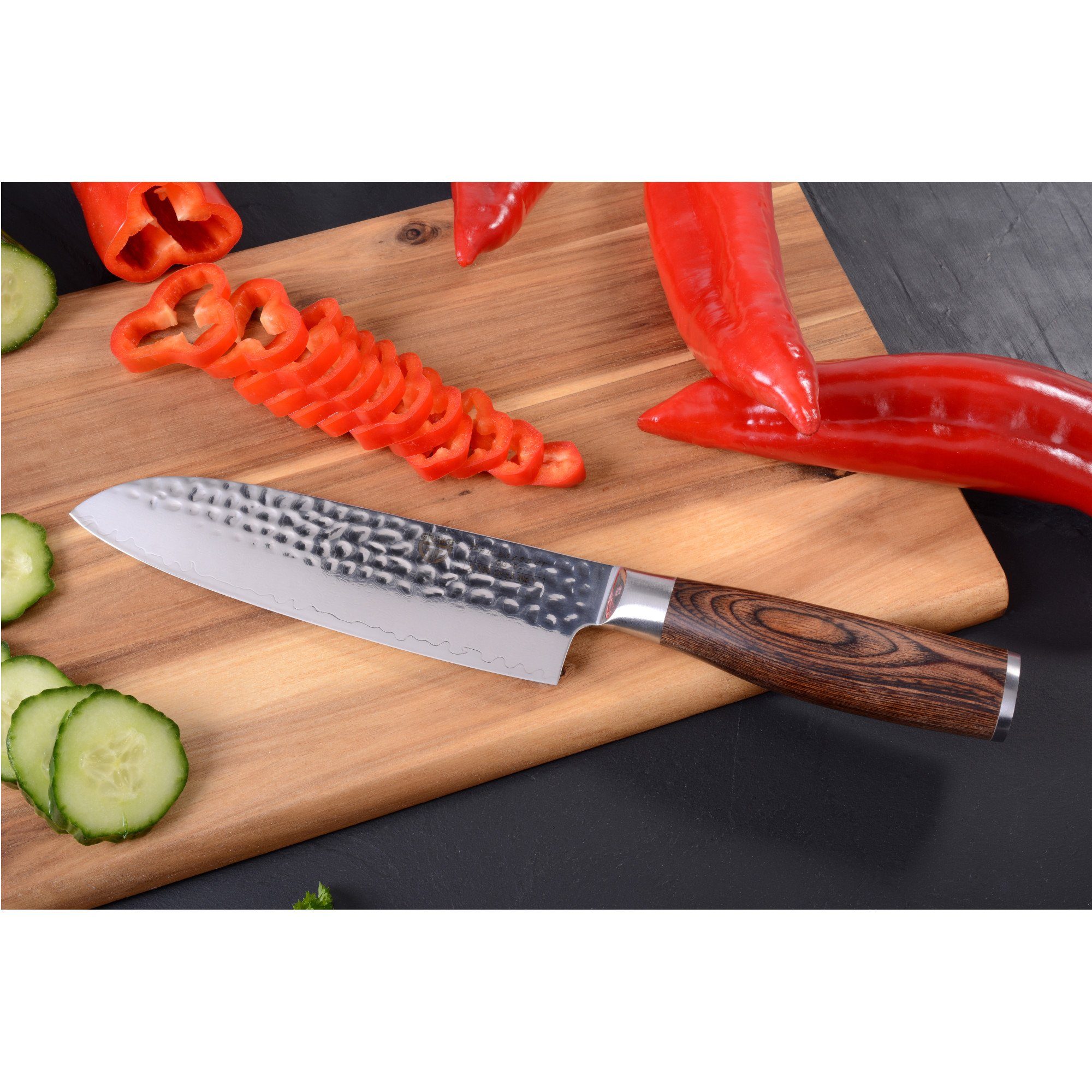GRÄWE Damastmesser GRÄWE Damastemesser-Set mit Wetzstein 400/1000