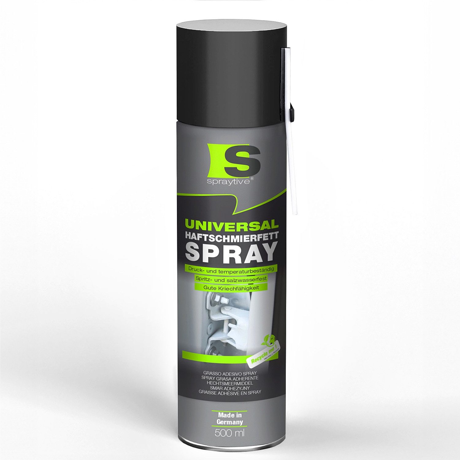 Spraytive Schmierfett 1x 500 ml Universal Haftschmierfett-Spray – Schmierfett & Kriechöl, Made in Germany
