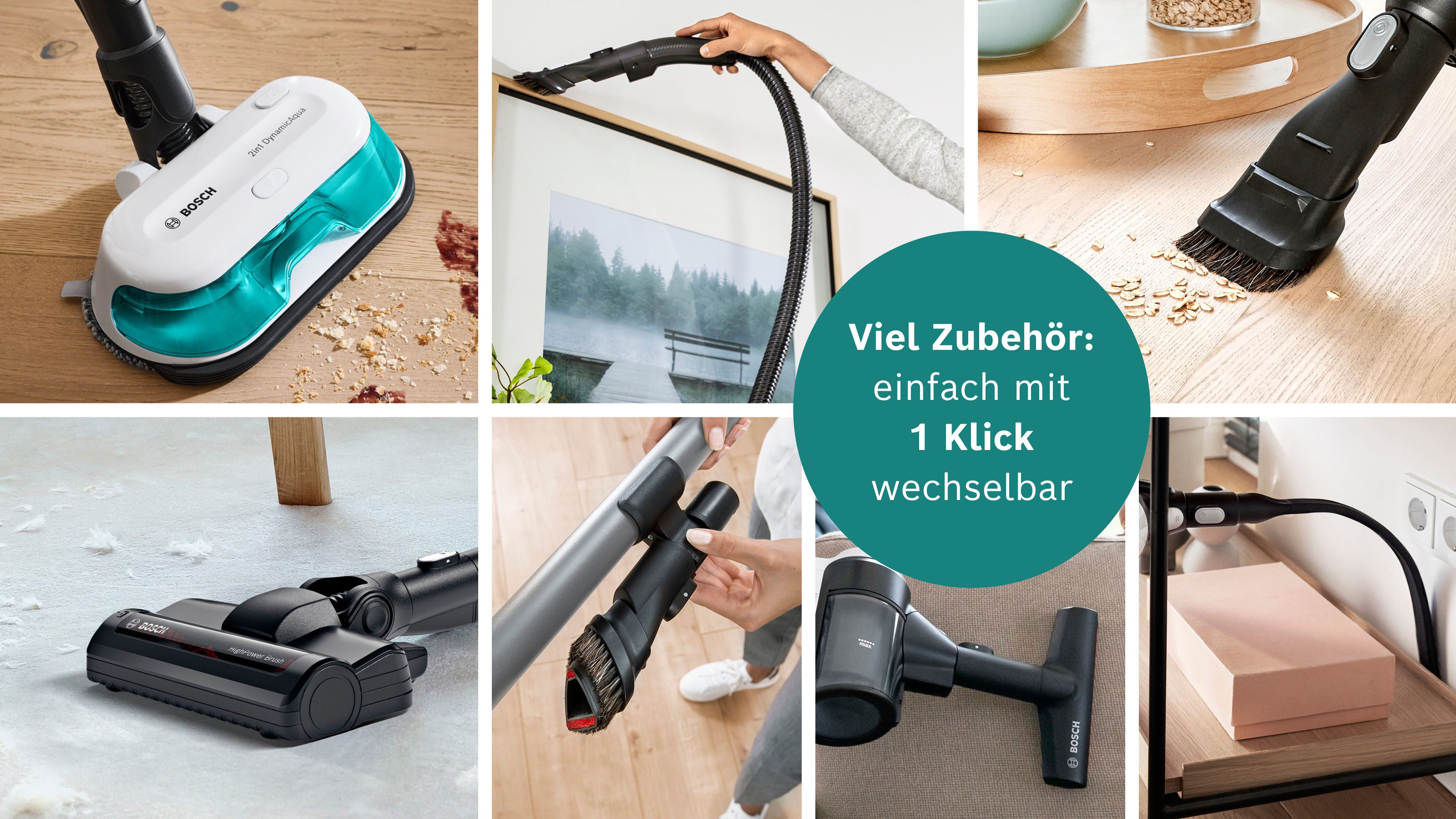 BOSCH Akku-Stielstaubsauger BSS712XHYG, beutellos, HEPA Filter, rotierende Wischpads, 2 Akkus, Schnellladegerät – Bild 2 von 5