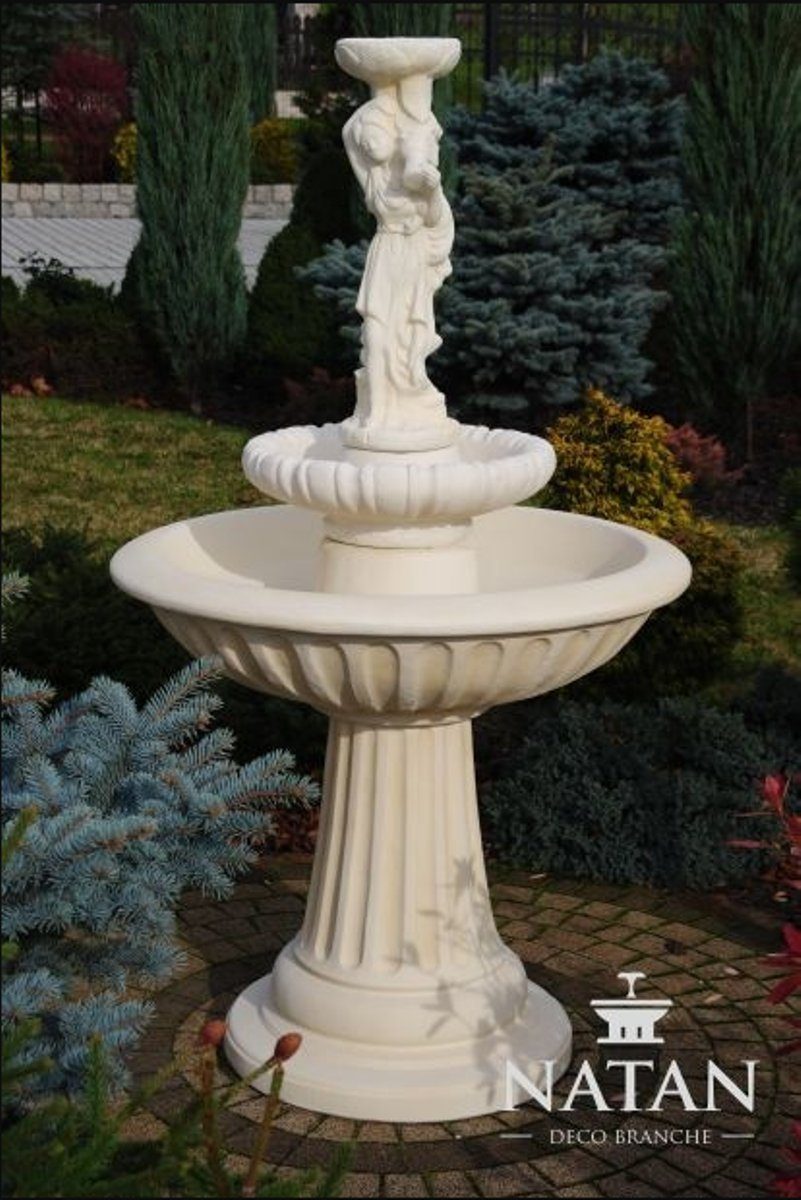 JVmoebel Skulptur Zierbrunnen Springbrunnen Brunnen Deko Garten Fontaine Teich Neu