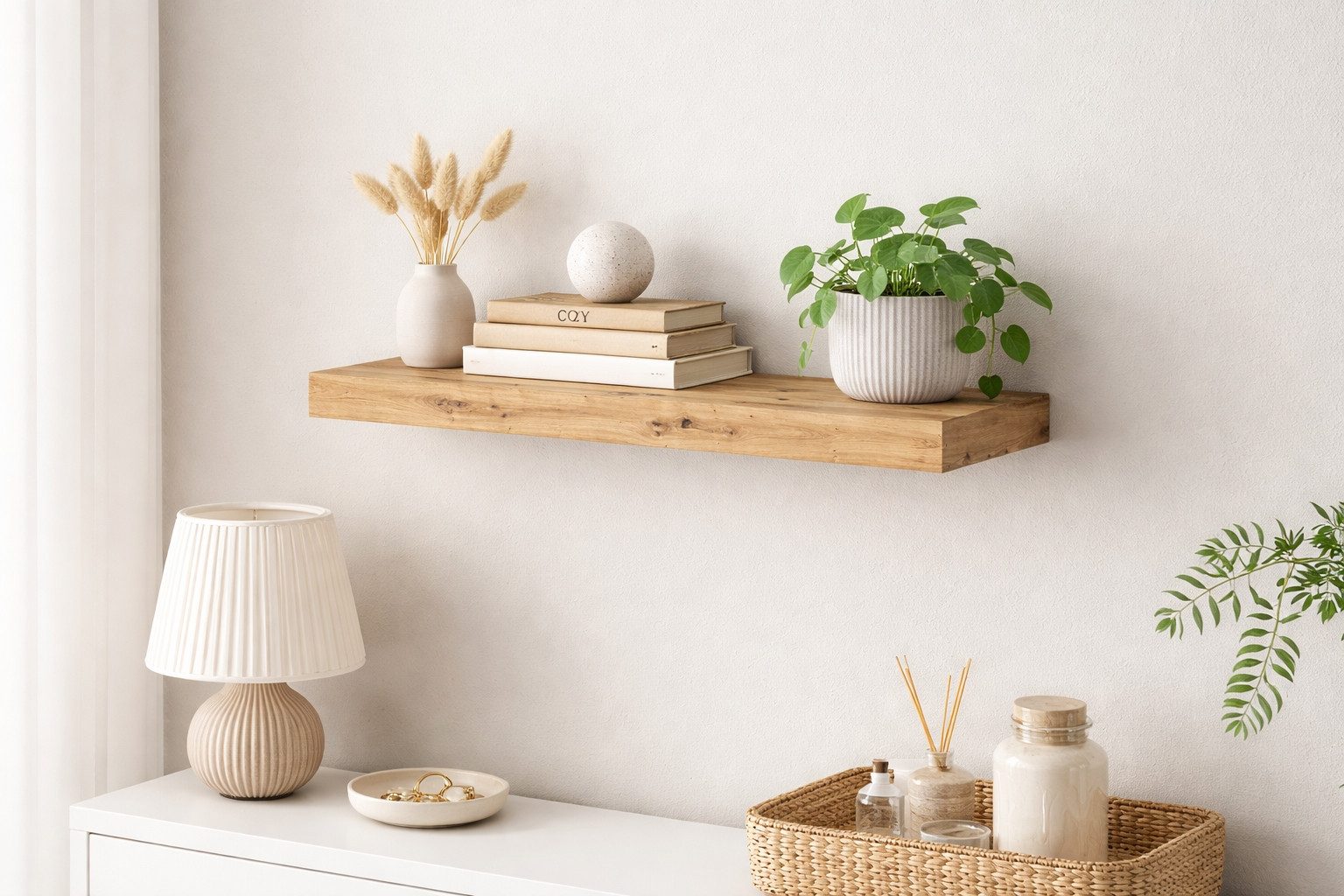 FURNARO Wandboard, in asteiche (artisan) B/H/T: 60x4x24 cm