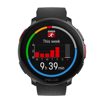 Polar VANTAGE V3 Smartwatch (3,5 cm/1,39 Zoll), Premium-Multisportuhr Silikon-Armband S-L