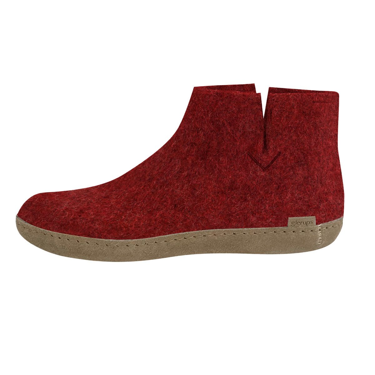 glerups dk Ledersohle Hausschuh (1-tlg) Boots - Natürliches Material, Schützt vor Geruch, Bequem und weich