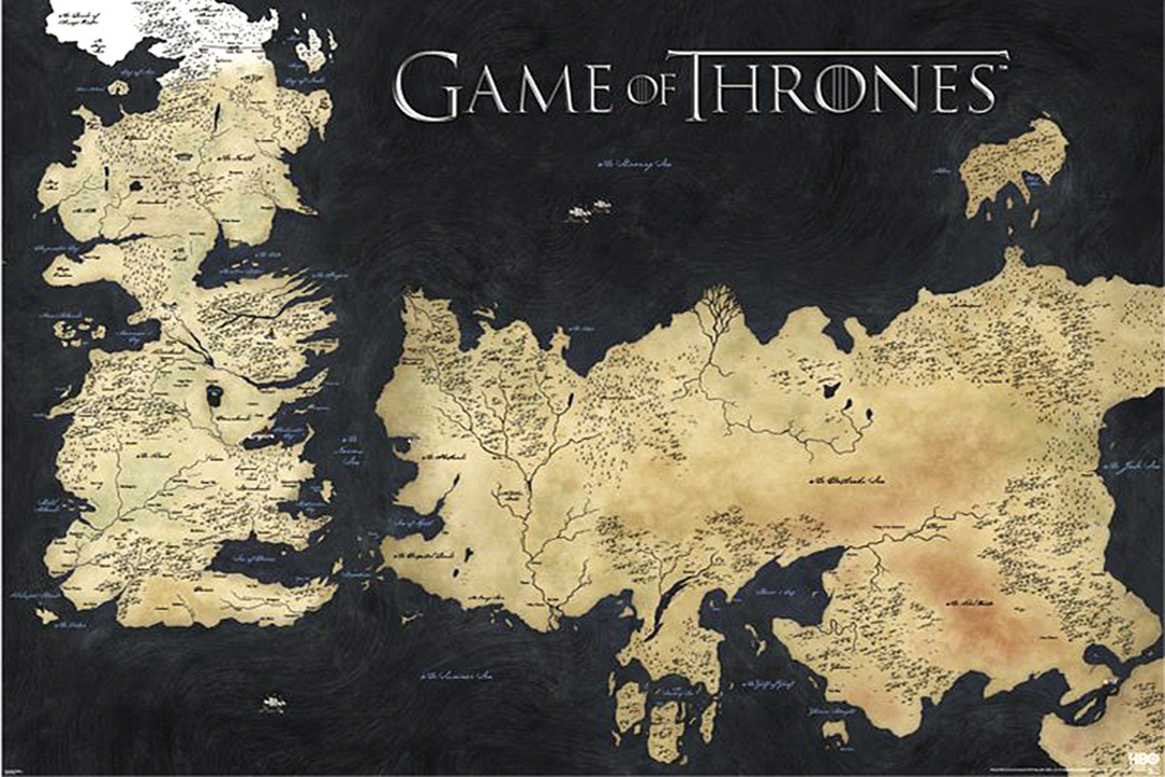 PYRAMID Poster Game of Thrones Poster Die sieben Königslande 91,5 x 61 cm