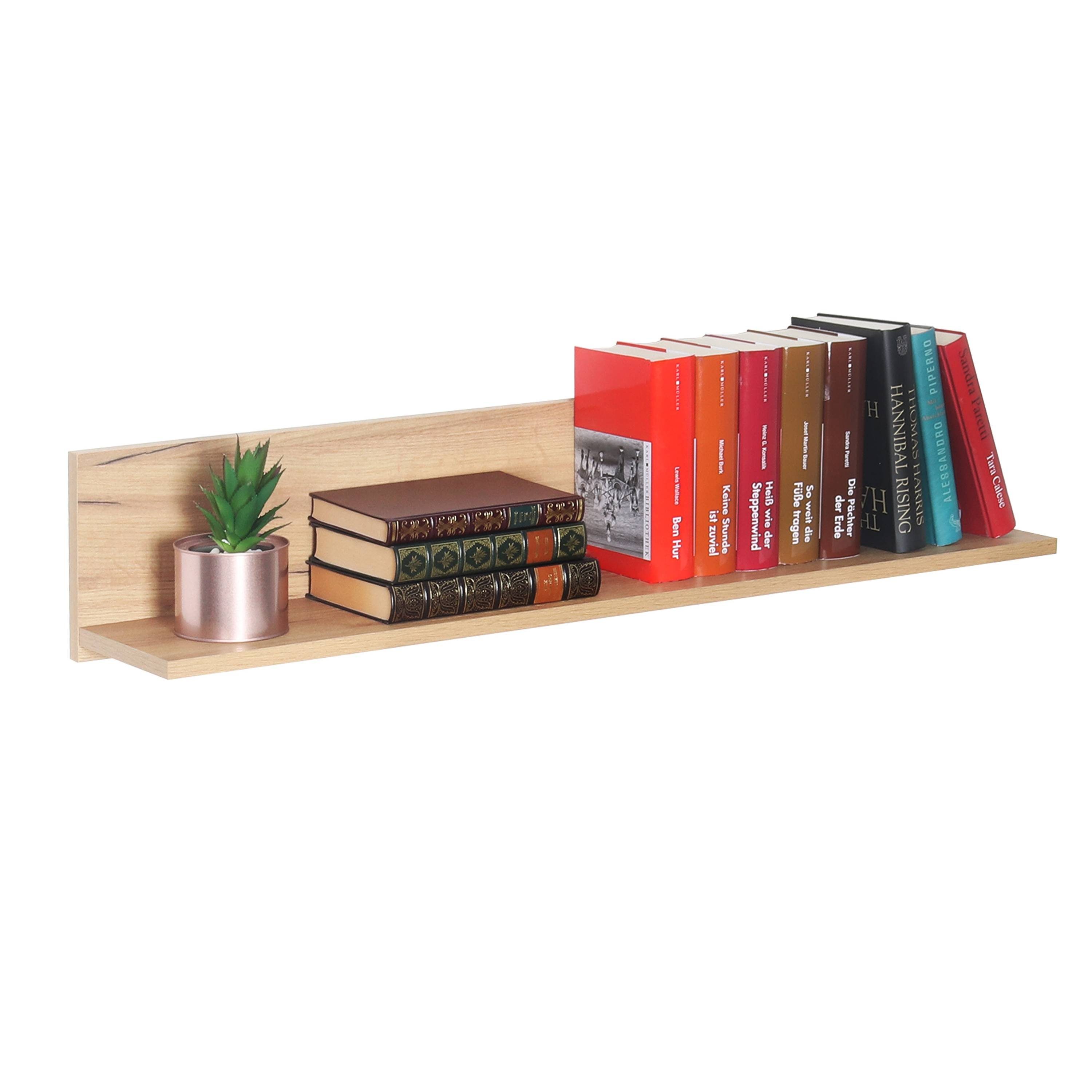 RICOO Wandboard WM052-EG, 1-tlg., schwebendes Wandregal Hängeregal Schweberegal an der Wand. Reduzierter Preis € 39,99. Unverbindliche Preisempfehlung € 59,19