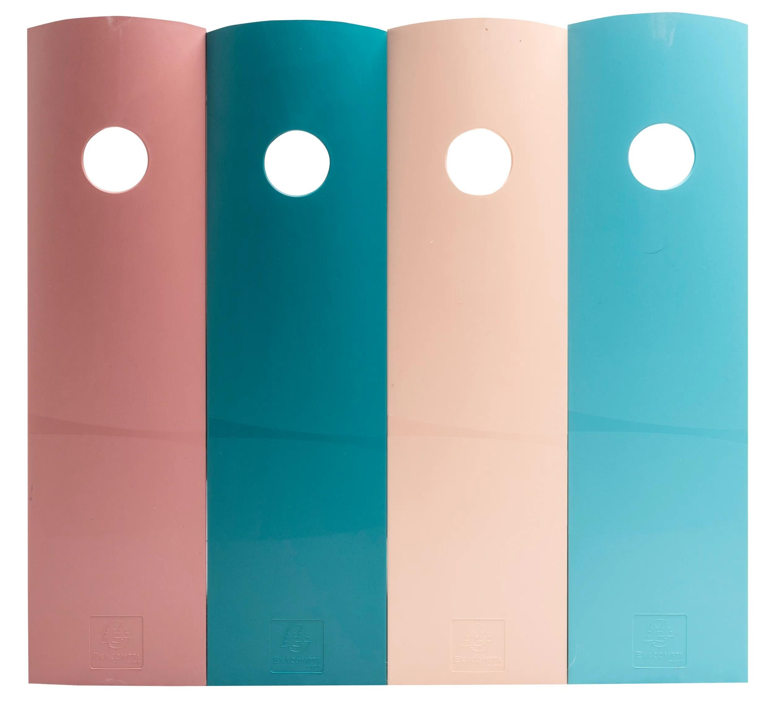 EXACOMPTA Stehsammler Set mit 4 Mag Cube, Stehsammler, Skandi - Farben sortiert - 182606SETD, Stehsammler