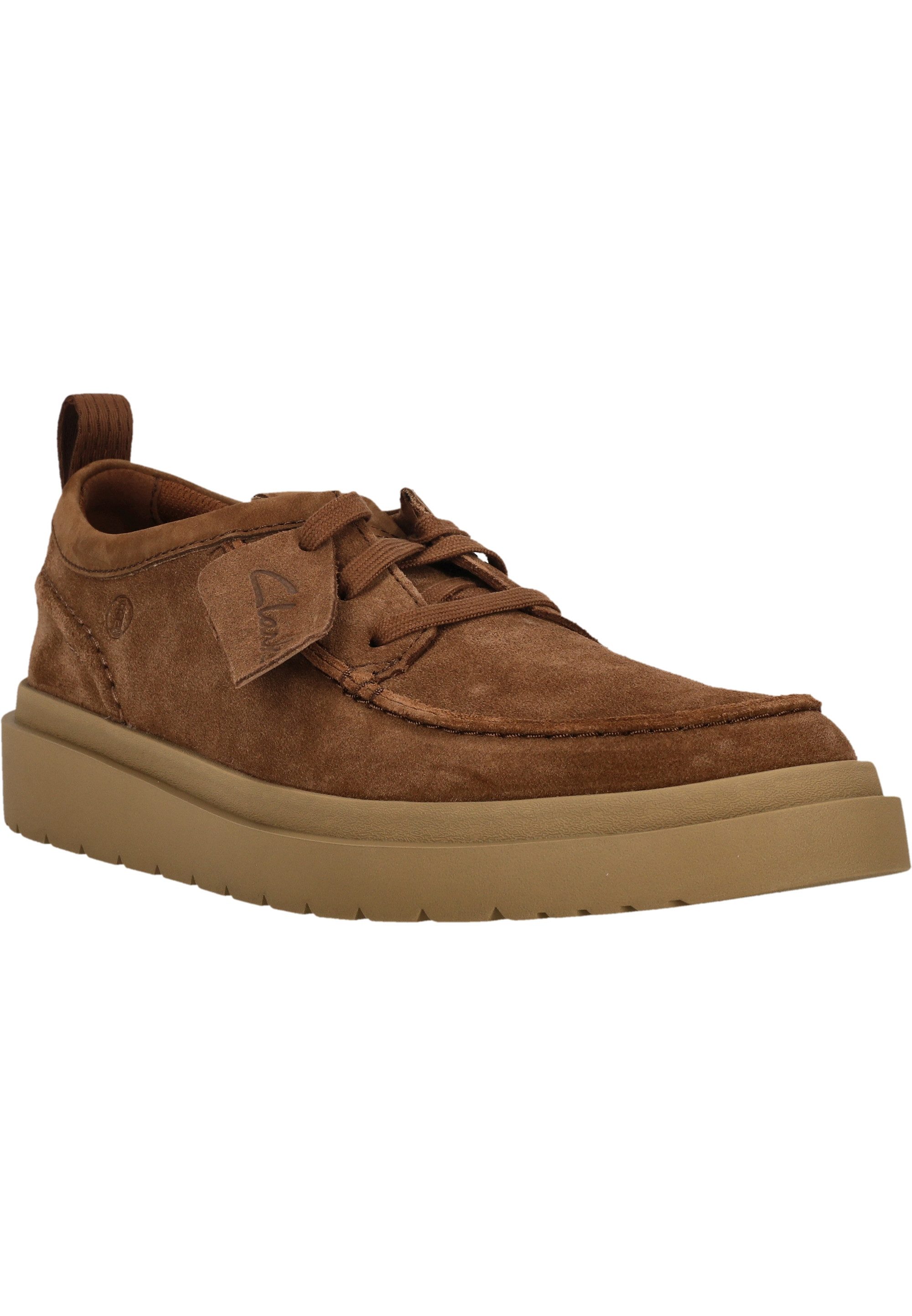 Clarks Polden Moc Schnürschuh mit markanter Sohle