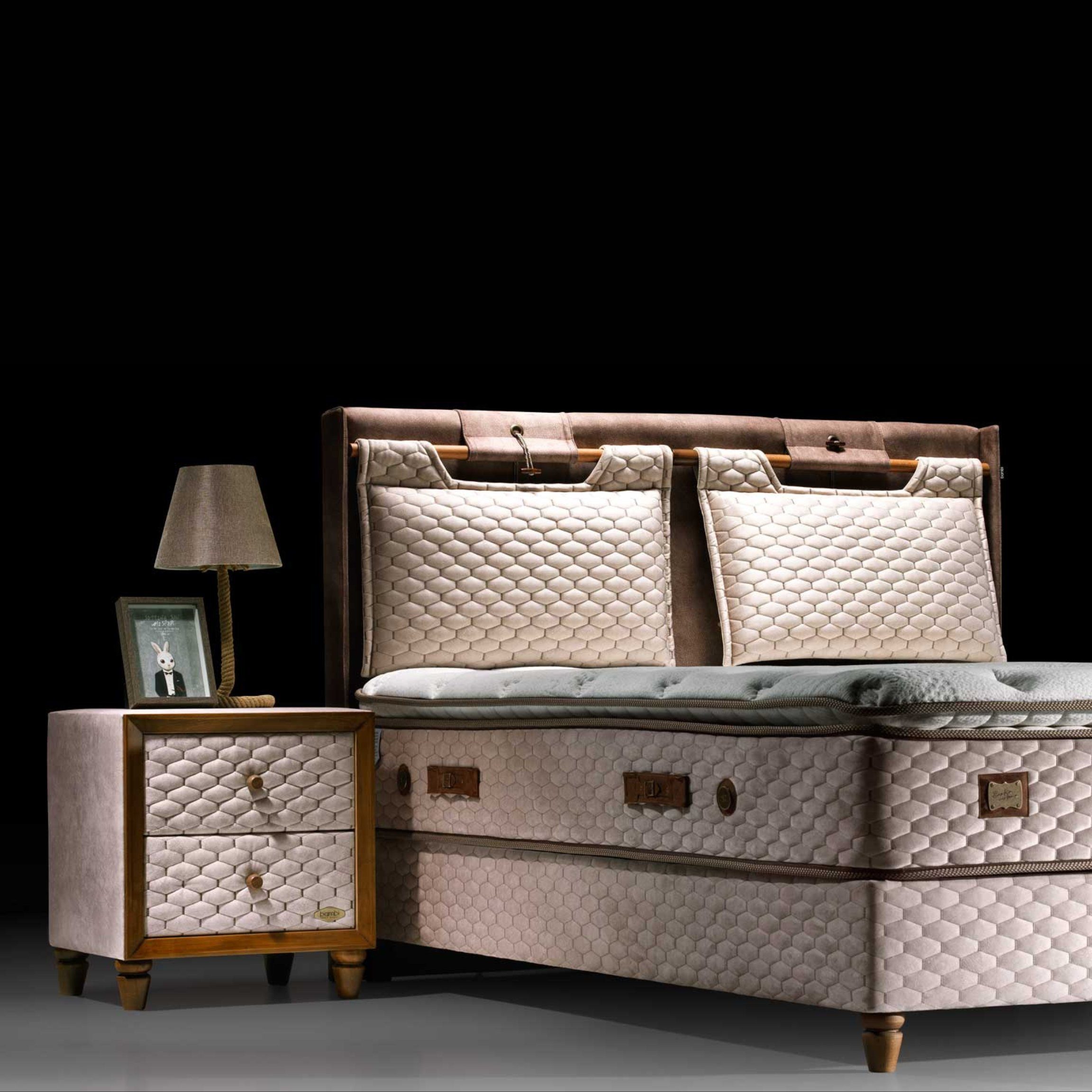 Bambi Boxspringbett Magnasand Stauraumbett inkl. Matratze und Kopfteile (Ma günstig online kaufen