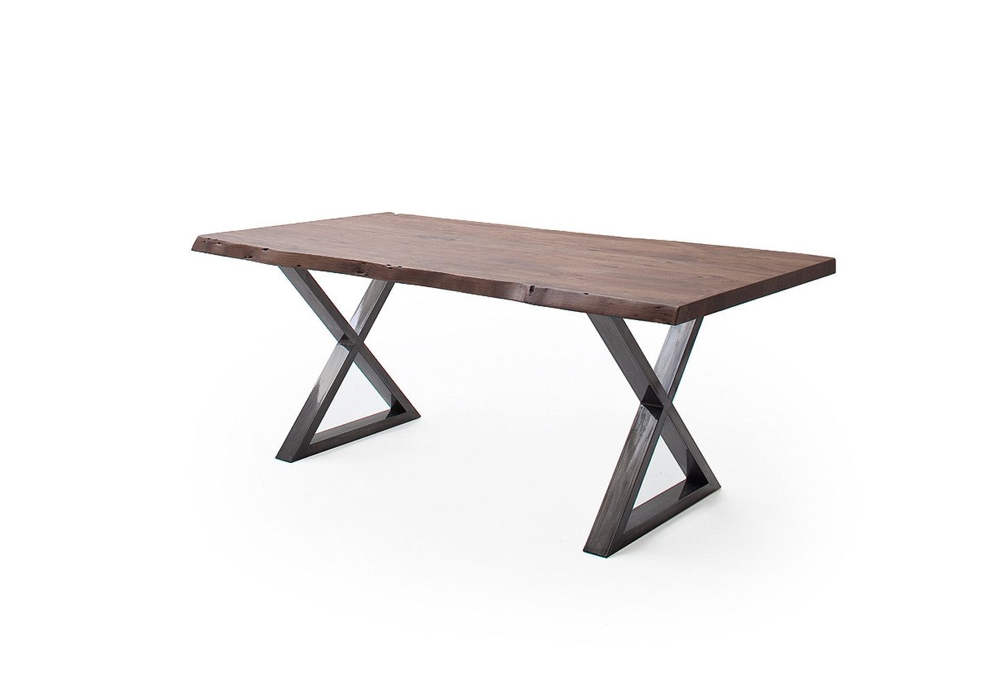 freiraum Baumkantentisch Calabria, in Akazie walnuss / antik - 240x79,5x100 (BxHxT)