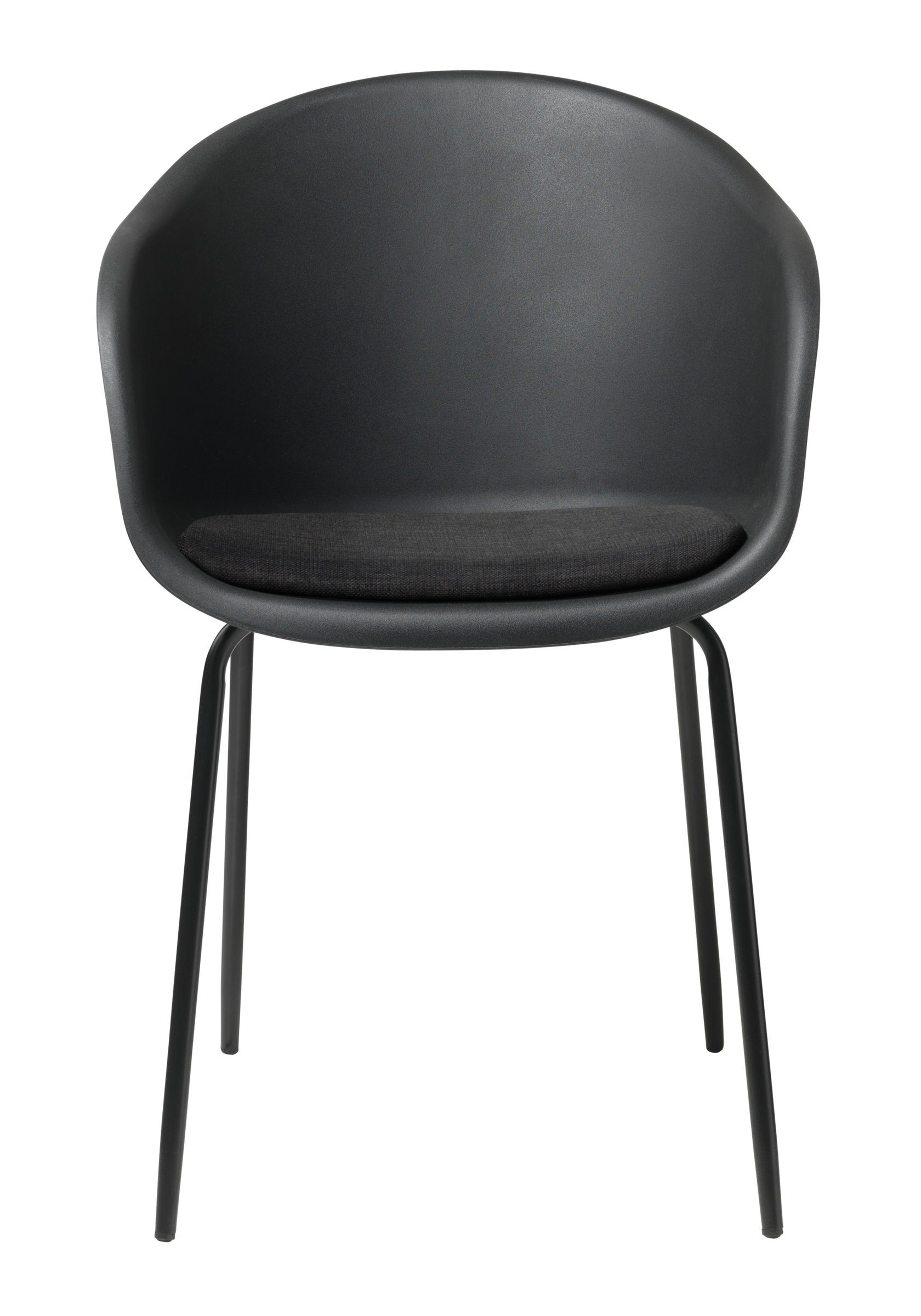 Metall/Kunststoff in TOPLEY schwarz möbelando (2er-Set), Stuhl aus