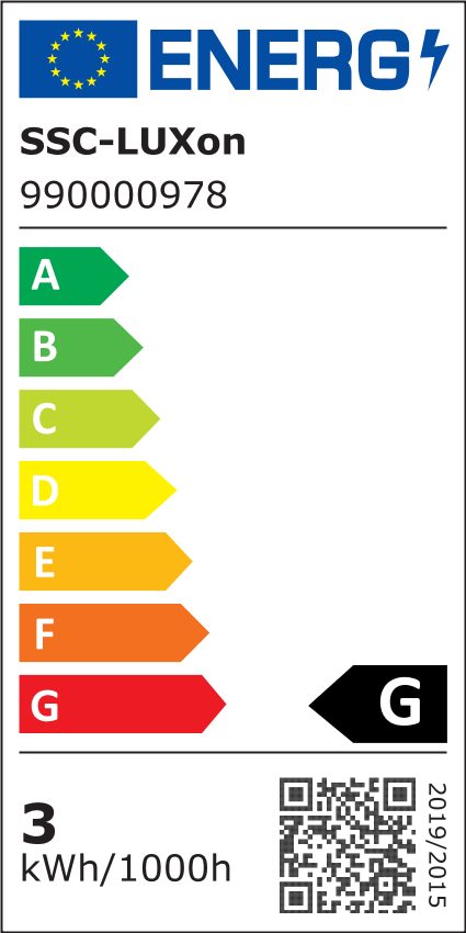 Energieeffizienzklasse: 
