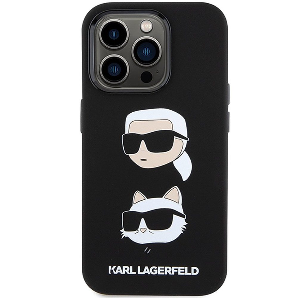 KARL LAGERFELD Handyhülle Schutzhülle Handyschale Smartphoneschutz 6,7 Zoll, Karl&Choupette Motiv, erhöhte Kanten, stoßabsorbierend