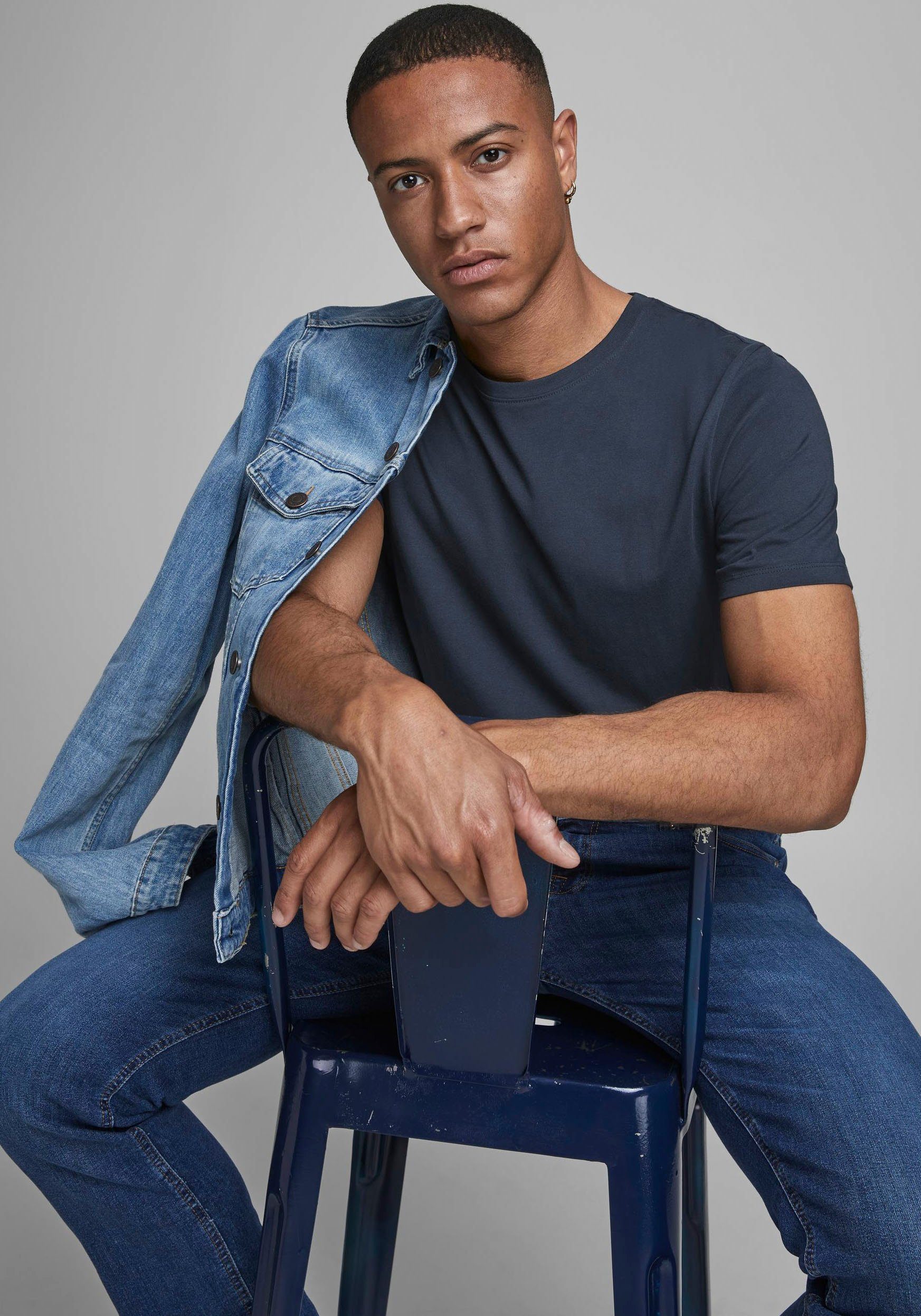 Jack & Jones Rundhalsshirt JJEORGANIC BASIC günstig online kaufen