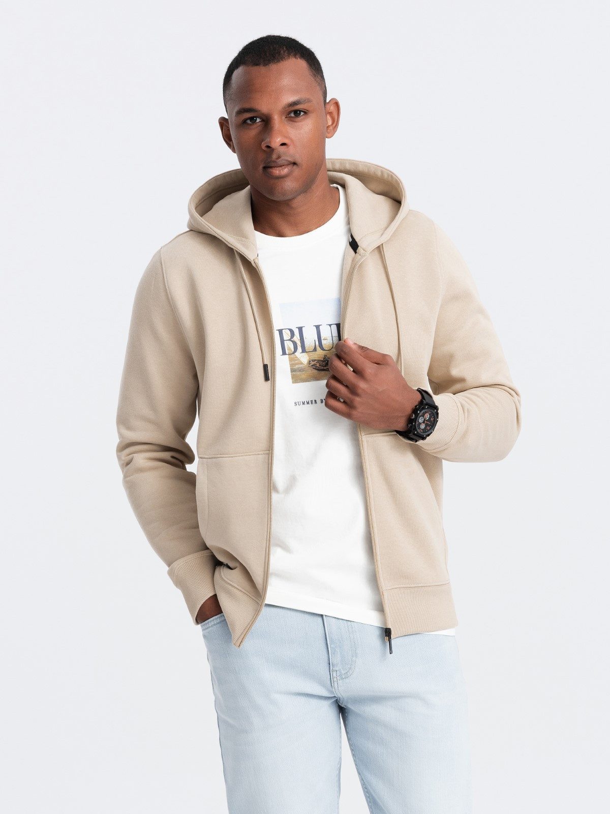 OMBRE Kapuzensweatjacke Kapuzensweatshirt günstig online kaufen