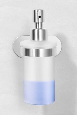 Ambrosya Seifenspender ohne Bohren Seifenhalter Glas Halter Seife Spender Seifenspender, (Packung), Leichte Montage