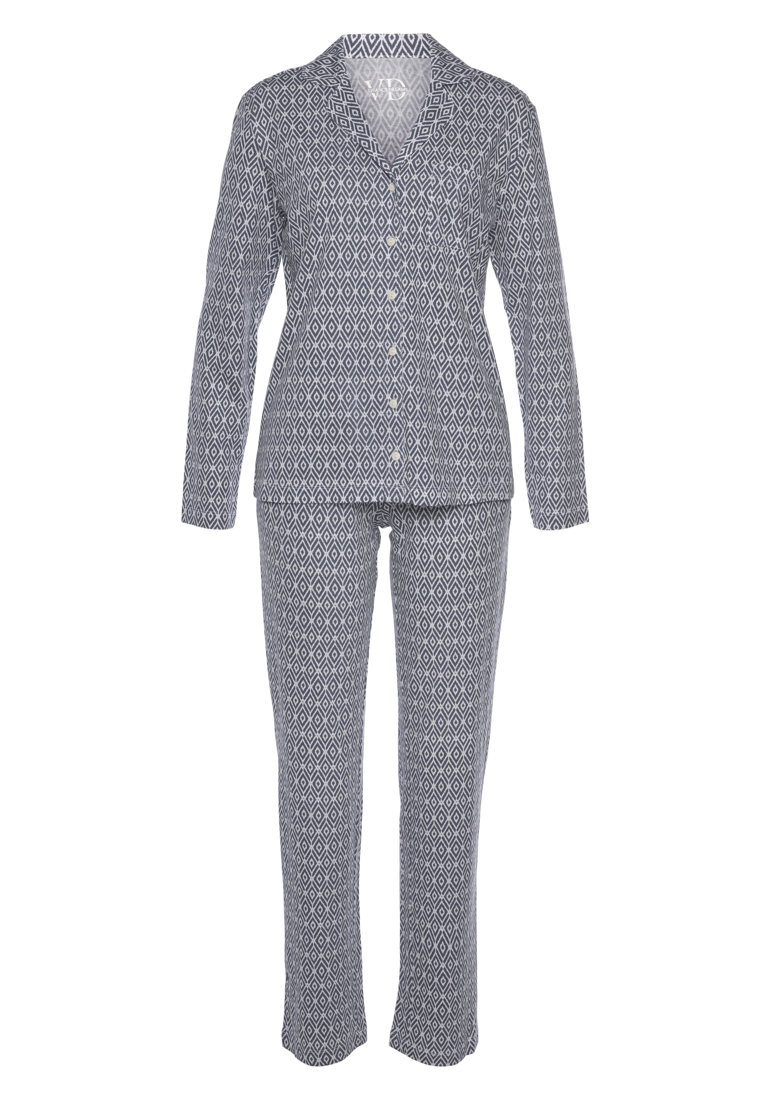 Vivance Dreams Pyjama (2 tlg) in schönem Muster günstig online kaufen