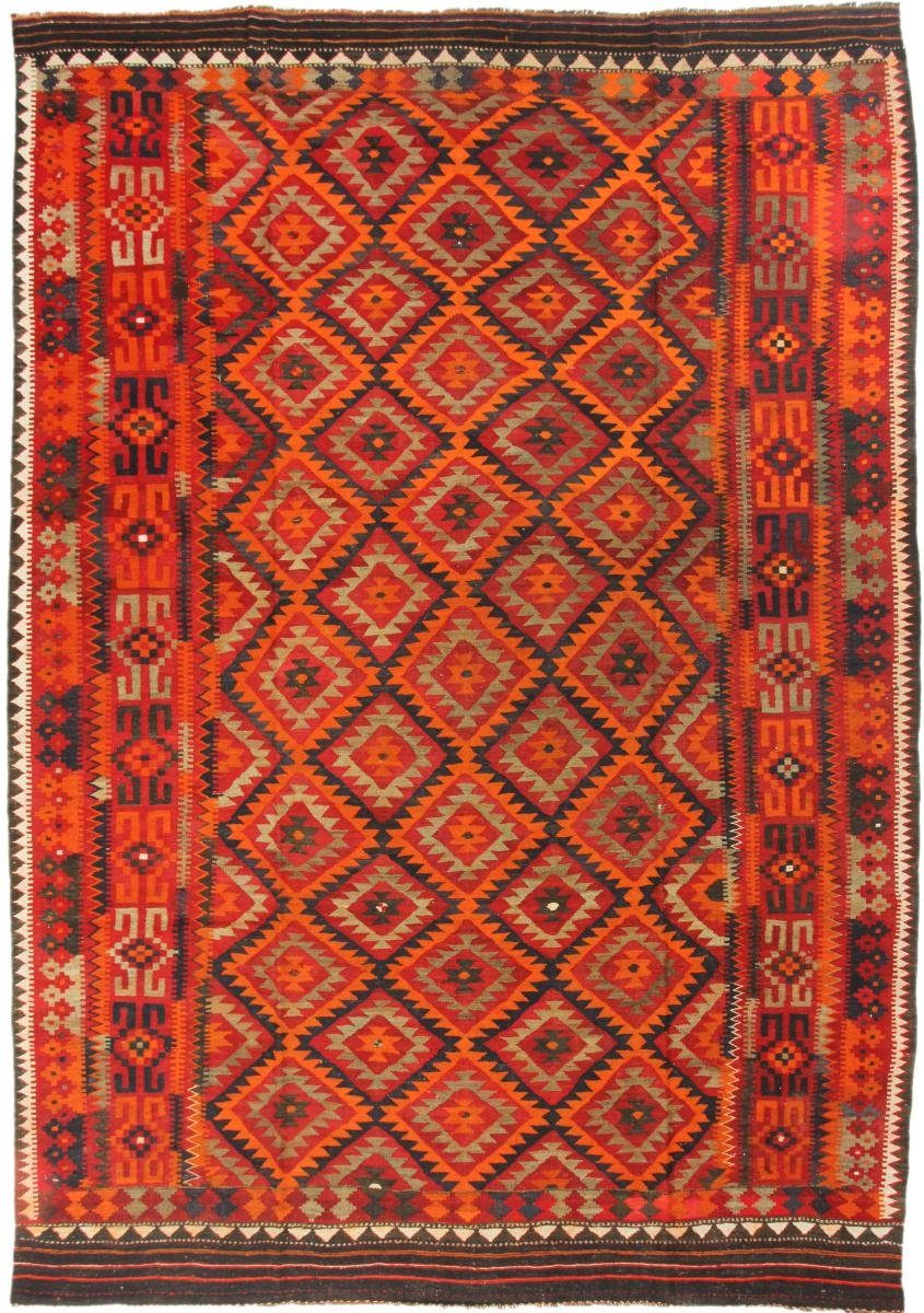 Orientteppich Kelim Afghan Antik 277x385 Handgewebter Orientteppich, Nain Trading, rechteckig, Höhe: 3 mm | Kurzflor-Teppiche