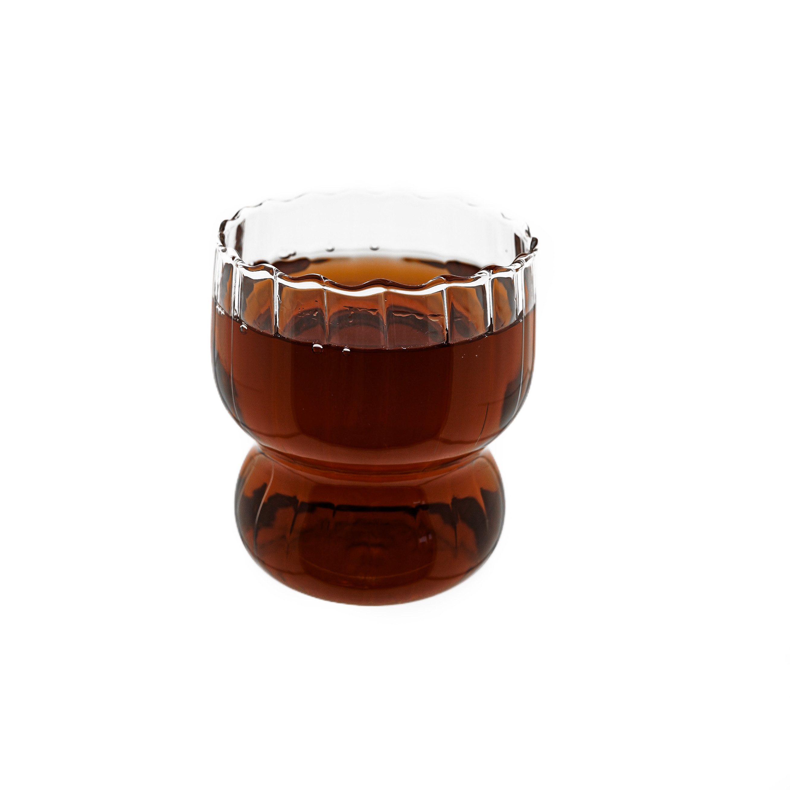 Gläser-Set Gläser-Set mit Riffle Design 300 ml Hitzebeständig Borosilikatglas