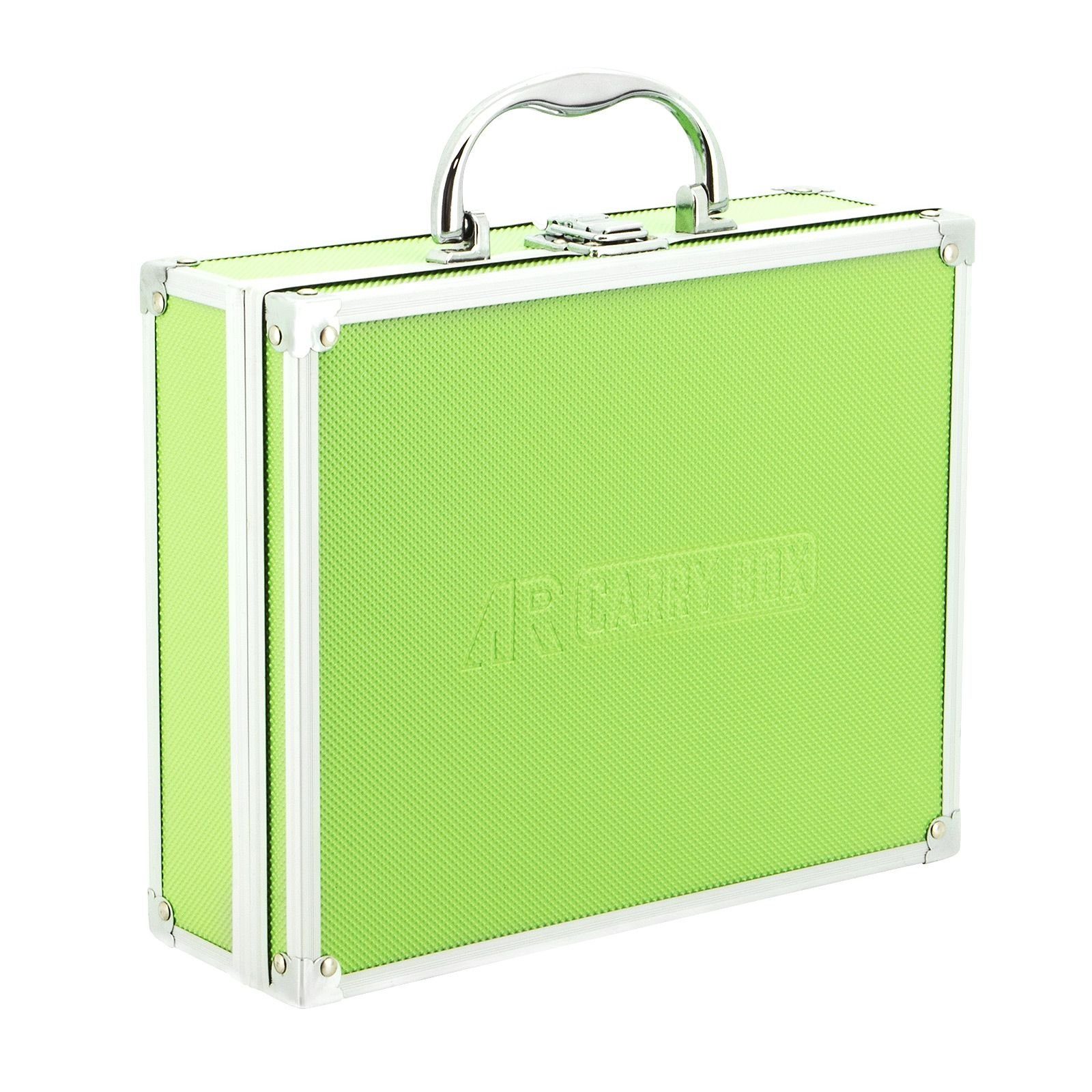 ECI Tools Werkzeugkoffer Aluminium Koffer Box verschiedene Farben mit Schaumstoffeinlage (LxBxH Grün