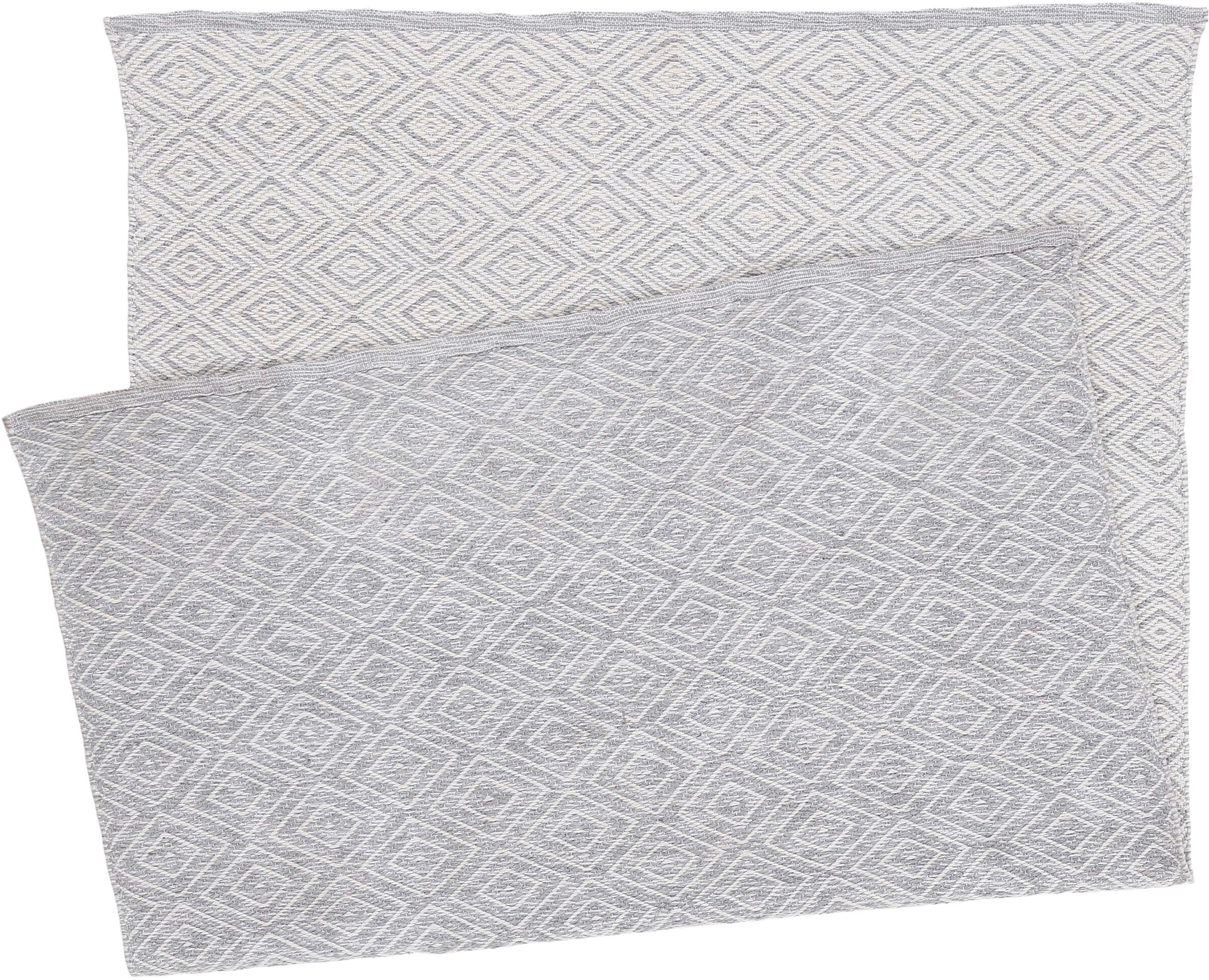 Teppich Frida 200, carpetfine, rechteckig, Höhe: Material Sisal Optik recyceltem grau Flachgewebe, mm, 7 100% (PET), Wendeteppich