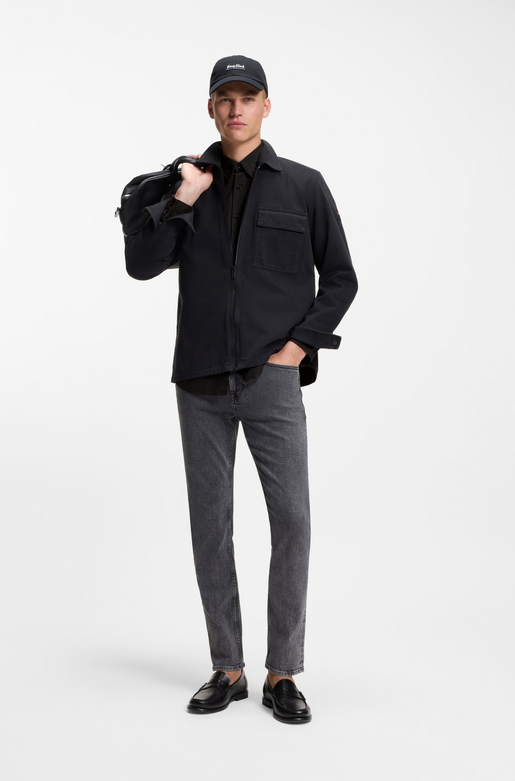 BOSS ORANGE Langarmhemd Relegant Regular Fit Baumwolle mit BOSS Stickerei und klassischem Kent Kragen – Bild 4 von 5