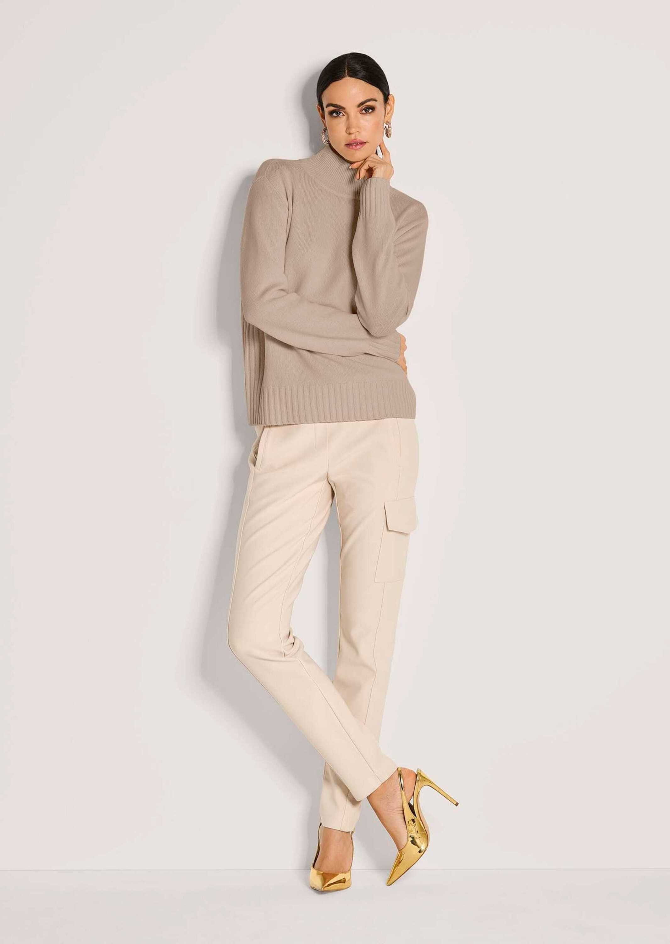 MADELEINE Strickpullover Stilvoller Kaschmirpullover mit Stehkragen günstig online kaufen
