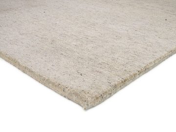 Teppich ESEMPIO UNI MELANGE, OCI DIE TEPPICHMARKE, rechteckig, Höhe: 18 mm, reine Wolle, handgeknüpft, hochwertig verarbeitet, natürlich warm