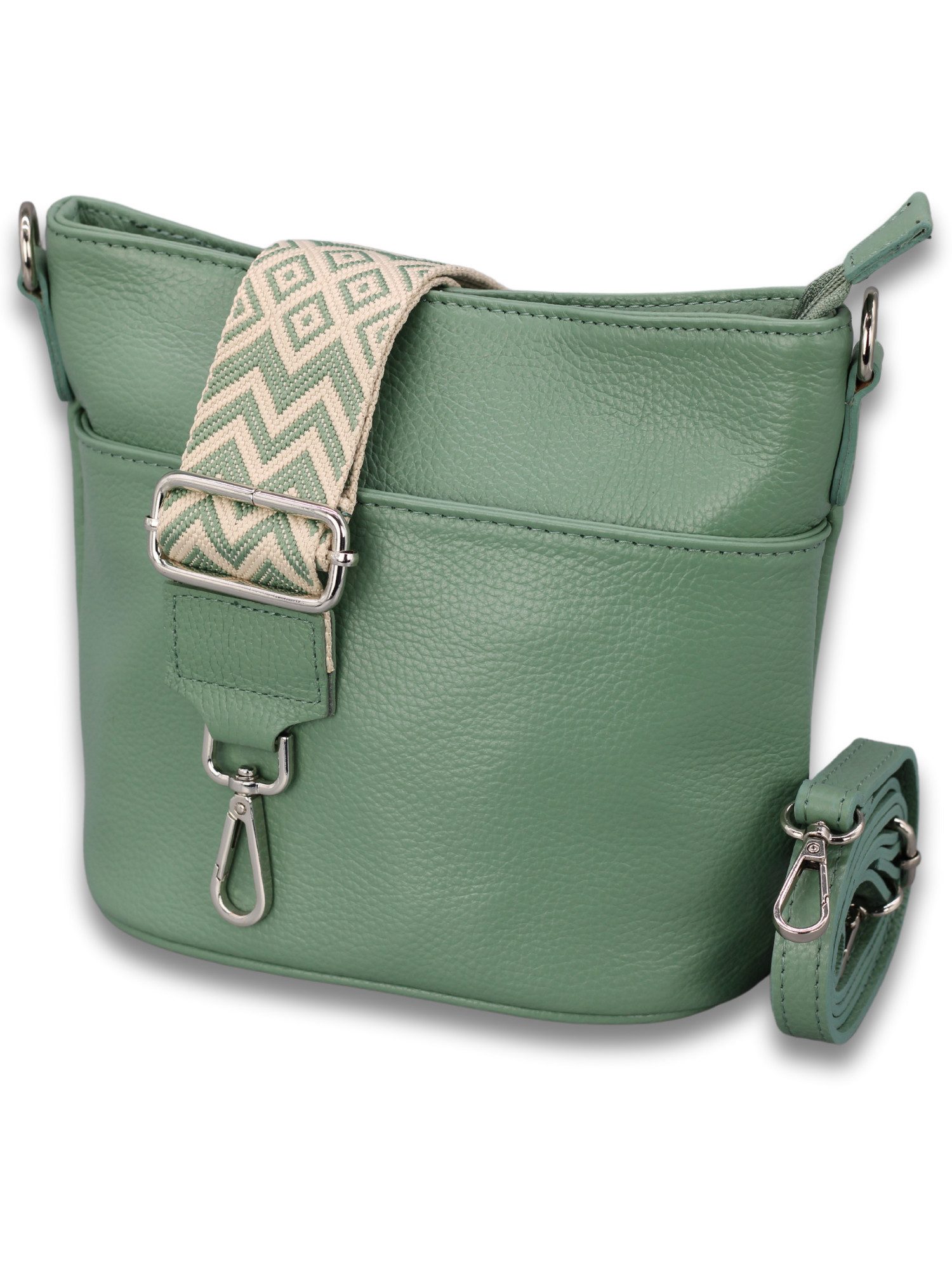 Schultertasche LINA Umhängetasche für Damen, Schultertasche Echtleder Gürteltasche