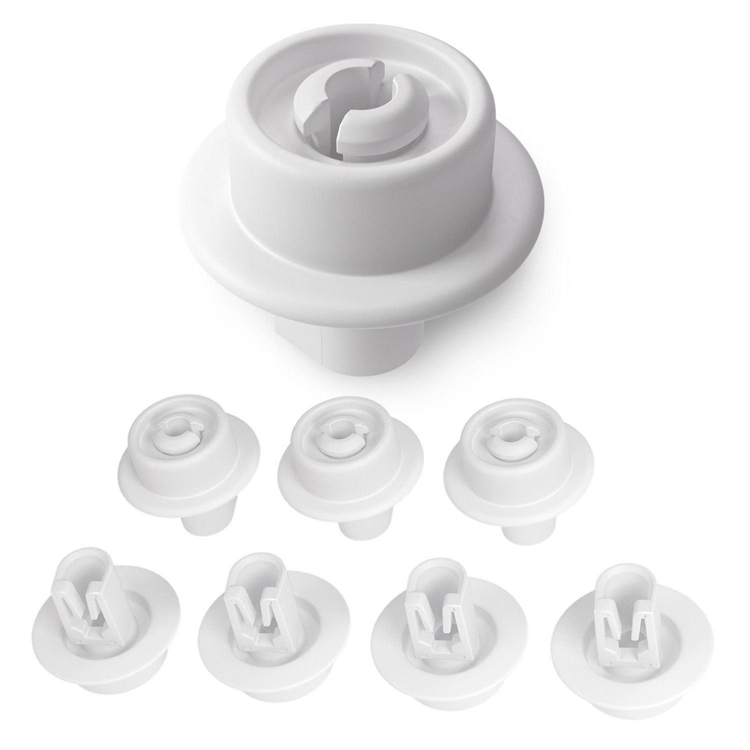 VIOKS Montagezubehör Geschirrspüler Korbrollenset 8 Stück Ersatz für Electrolux 5027905900/5, für Unterkorb in Spülmaschine