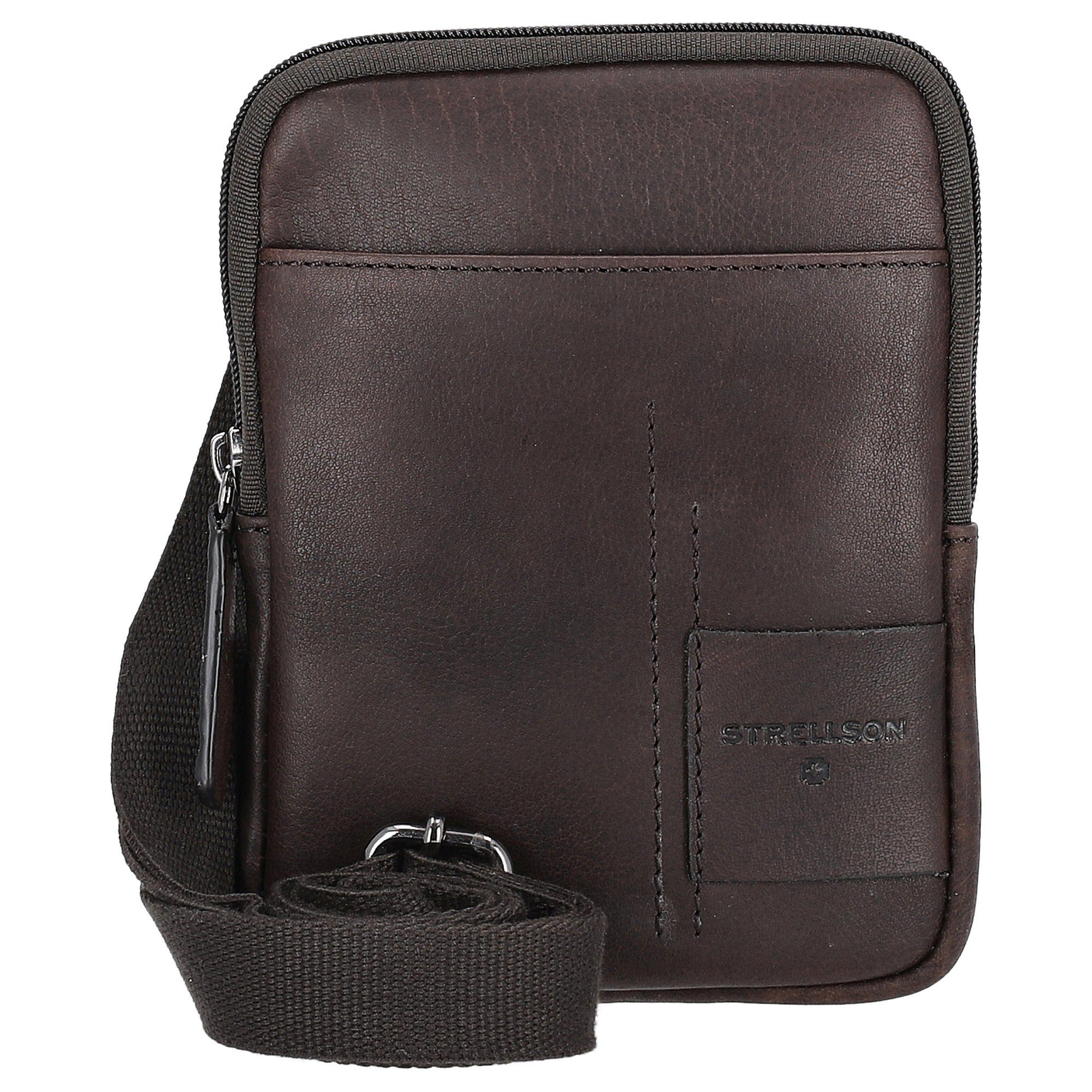 Strellson Umhängetasche Hyde Park 1.0 Brian - Umhängetasche XXS 18 cm (darkbrown)