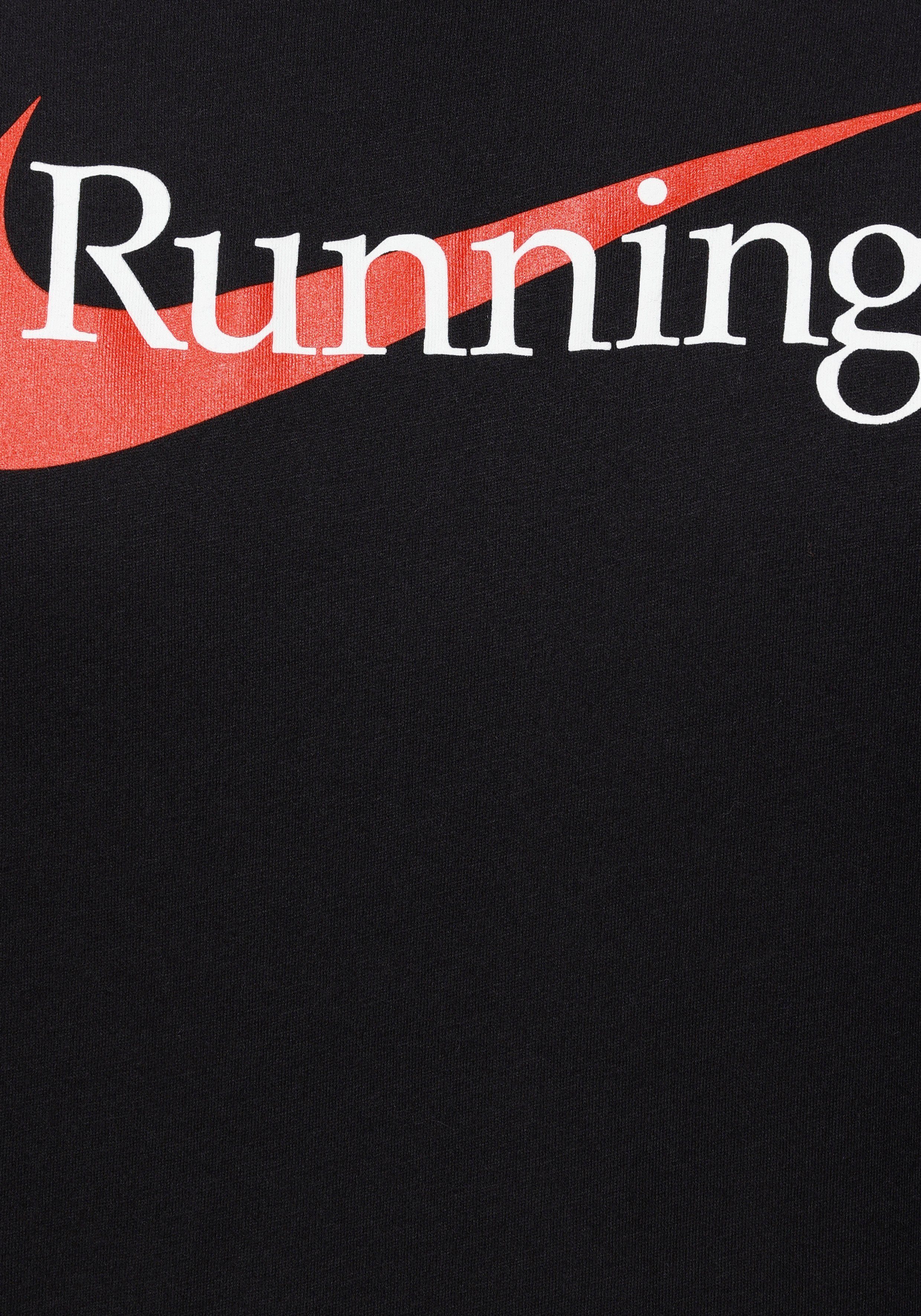 schwarz Laufshirt Nike T-Shirt Men's Dri-FIT Running