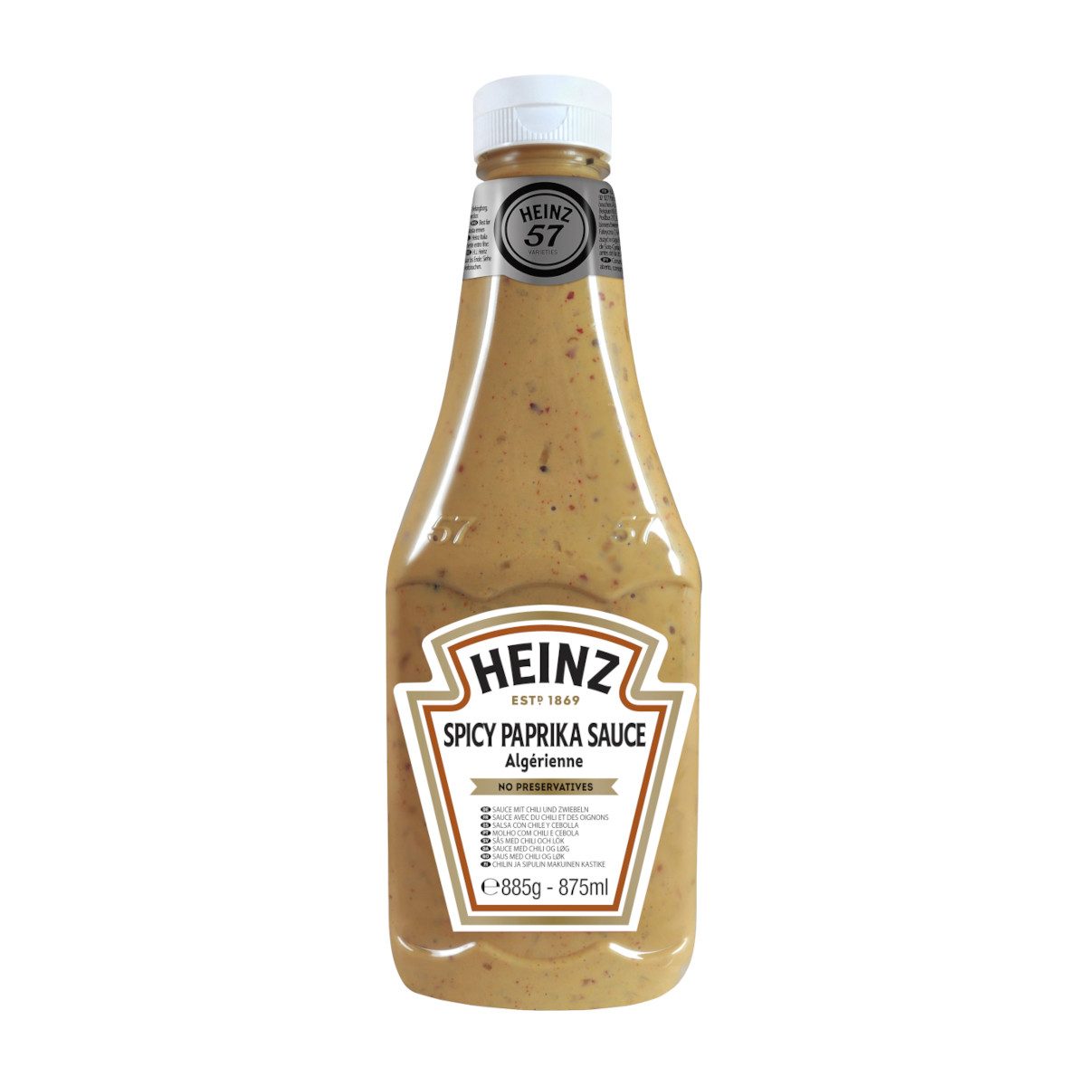 Heinz Saucen, Heinz Spicy Paprika und Chili würzige Mayo Squeeze Flasche 875ml