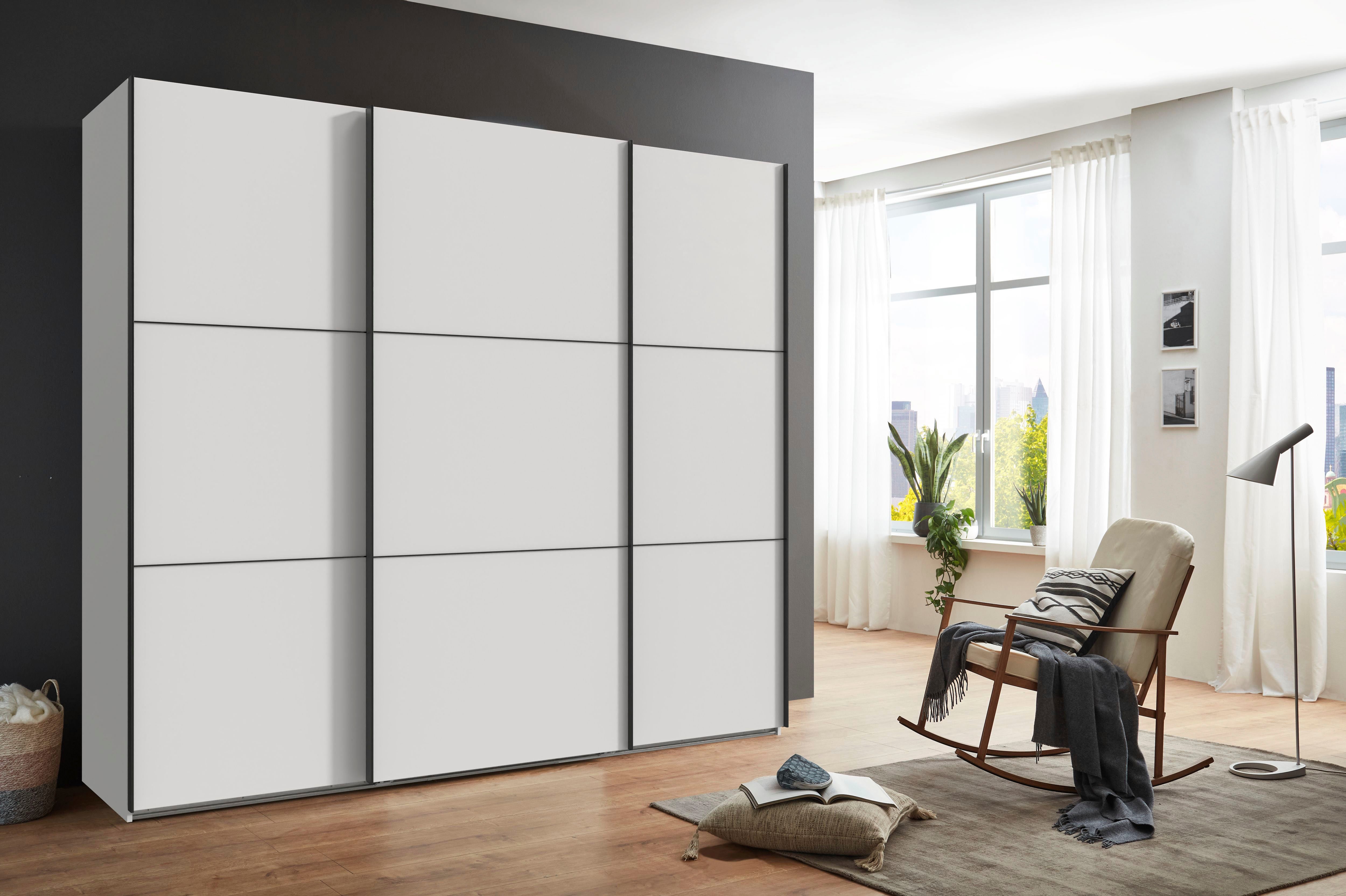 Wimex Kleiderschrank Indiana by fresh to go, wahlweise mit oder ohne Spiegel (INKLUSIVE Innenausstattung und Selbsteinzug für die Türen) große Breiten250 oder 300cm, mit oder ohne Glasfront, Made in Germany