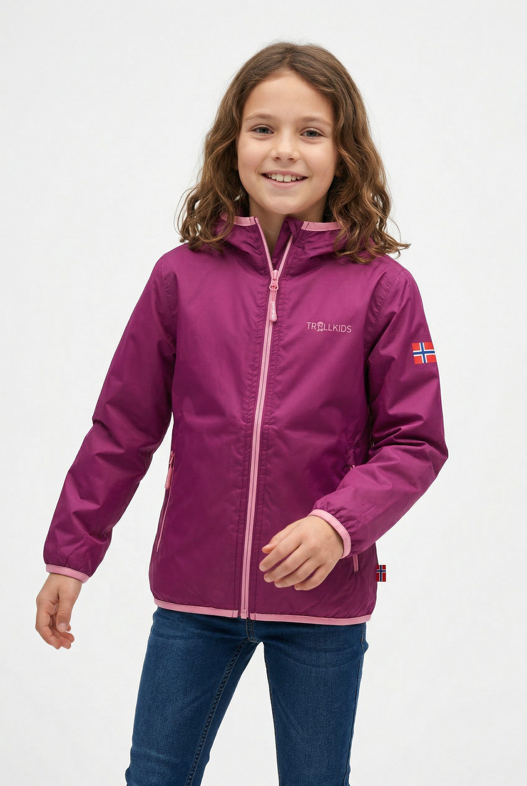 TROLLKIDS Regenjacke KIDS TROLLTUNGA JACKET für Kinder und Jugendliche, wasserdicht, leichtes Material