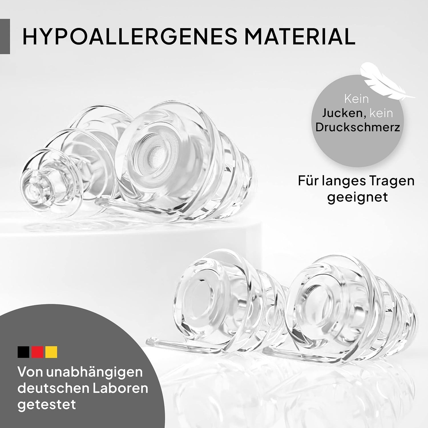 Senner Gehörschutzstöpsel MusicPro - Gehörschutz Ohrstöpsel Konzert, Festival, Musik und Party, Gehörschutzstöpsel für Musiker - Hi-Fi Earplugs - SNR 20 dB
