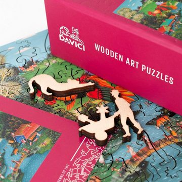 M.I.C. Günther Puzzle DAVICI Holzpuzzle - Miniatur Edition, 50 Puzzleteile