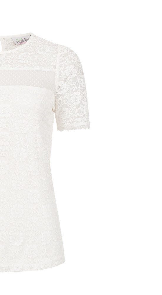 Nübler Dirndlbluse Trachtenbluse Adela in Creme von Nübler