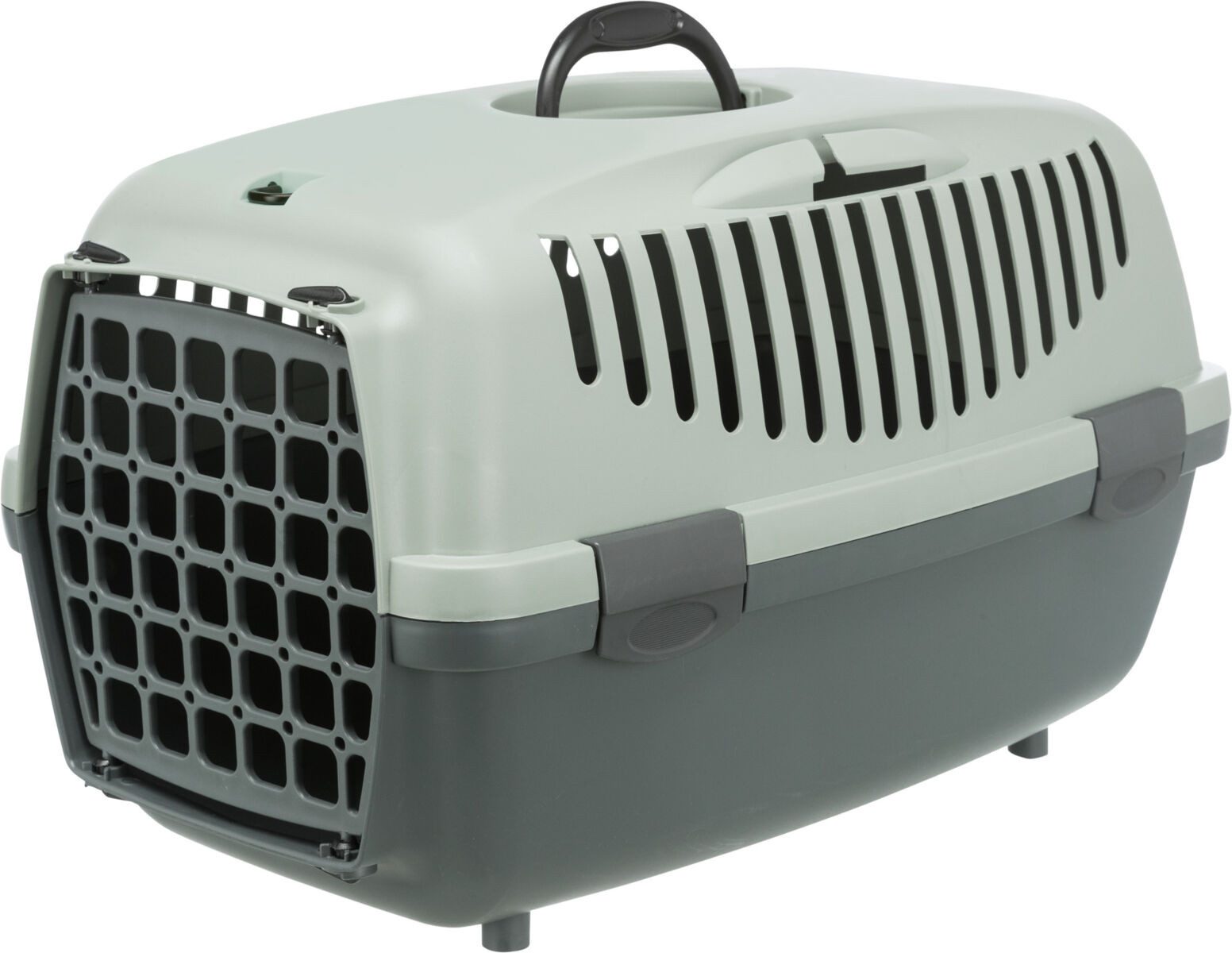 TRIXIE Tiertransportbox Transportbox Capri - anthrazit/grau-grün - 32 × 31 × 48 cm