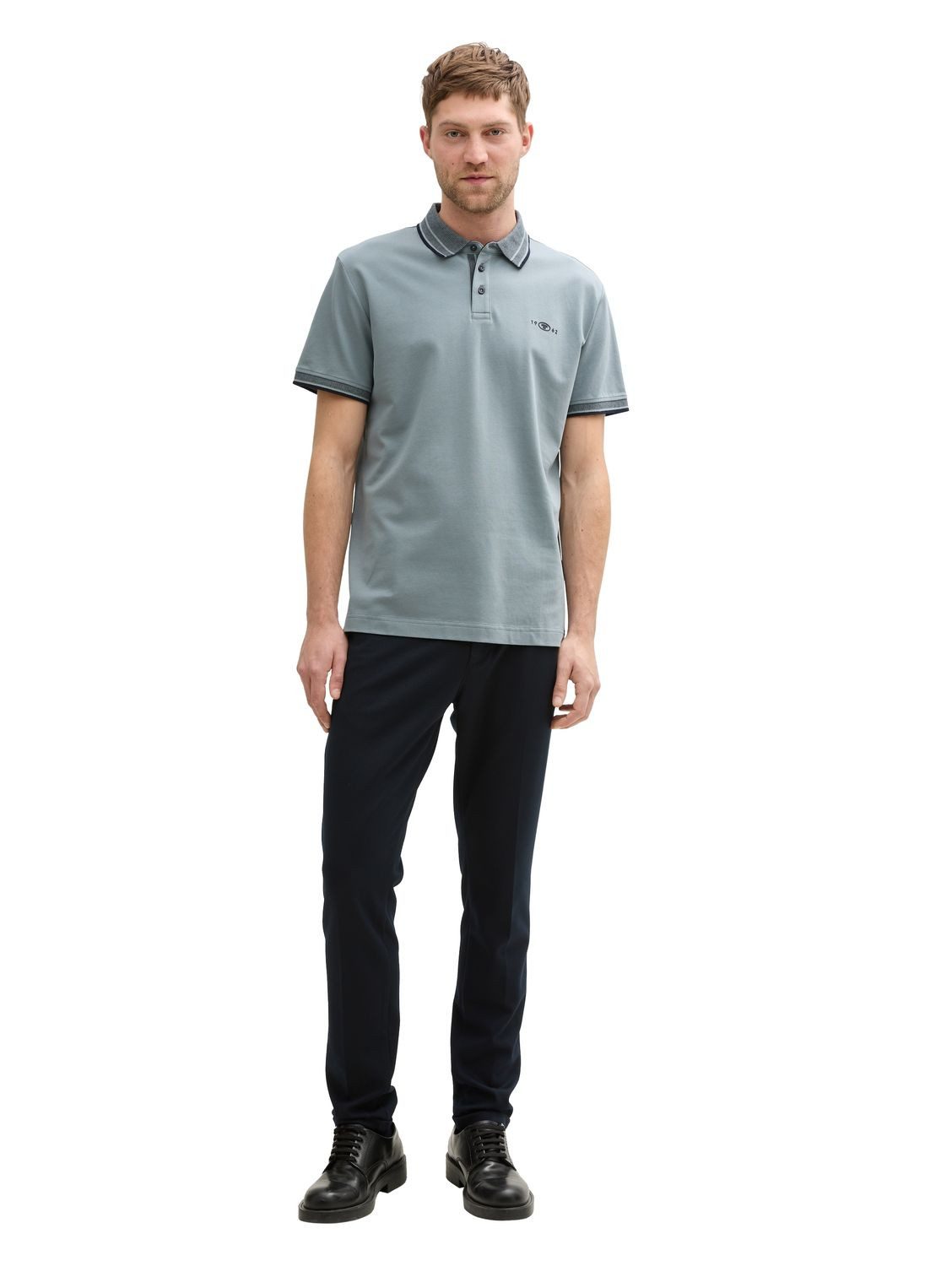 TOM TAILOR Poloshirt POLO WITH PRINT (1-tlg) mit Stretch günstig online kaufen