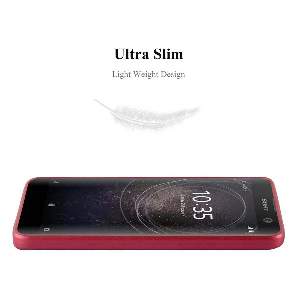 Cadorabo Handyhülle für Sony Xperia XA2 Hülle Sony Xperia XA2, Flexible TPU Silikon Handy Schutzhülle - Hülle - ultra slim