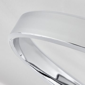 hofstein Deckenleuchte »Casigno« dimmbare Deckenlampe in Chromfarben/Weiß (50 cm), 4000 Kelvin