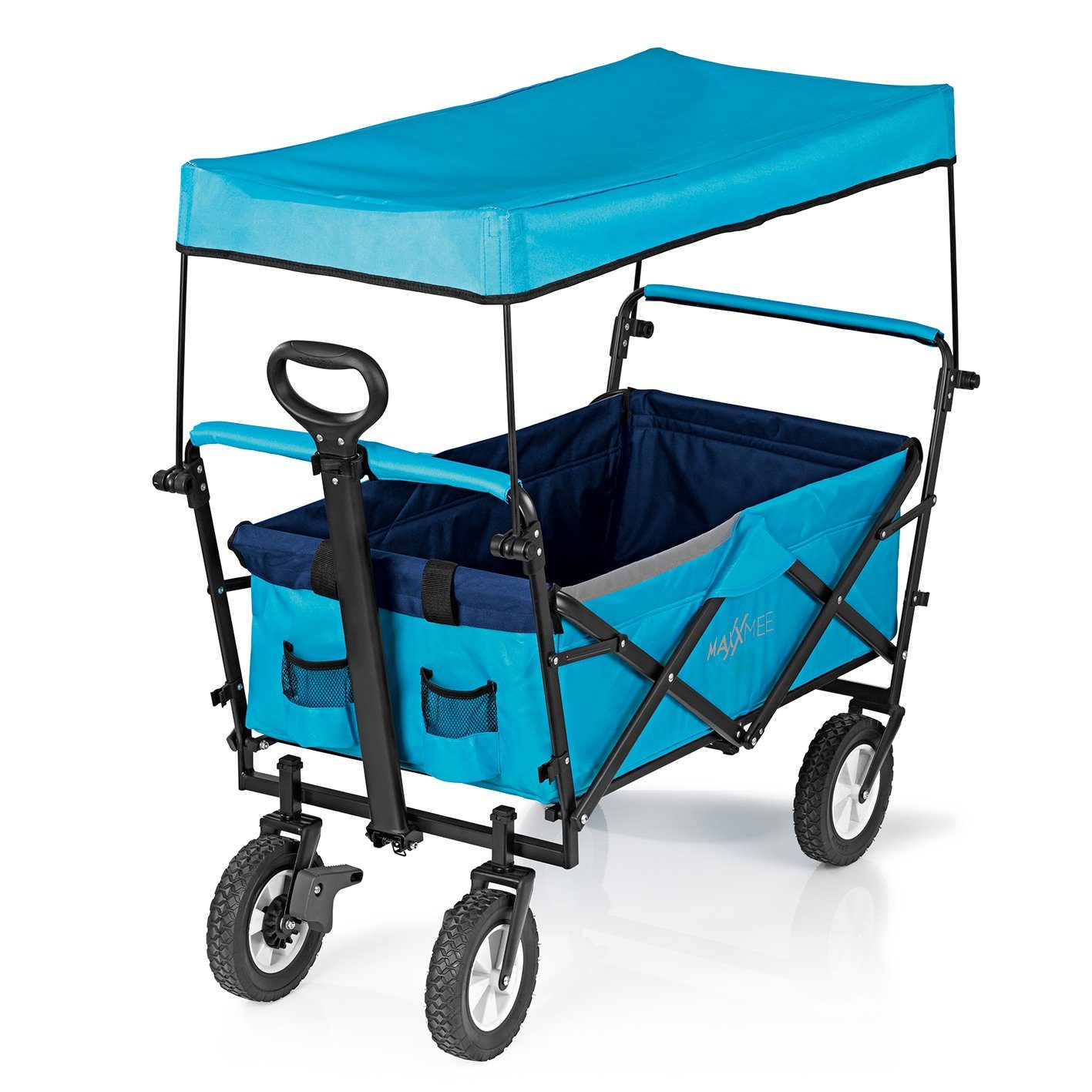 MAXXMEE Bollerwagen »Strandwagen - Faltwagen - klappbar«, faltbar ca. 80 kg  Tragfähigkeit blau online kaufen | OTTO