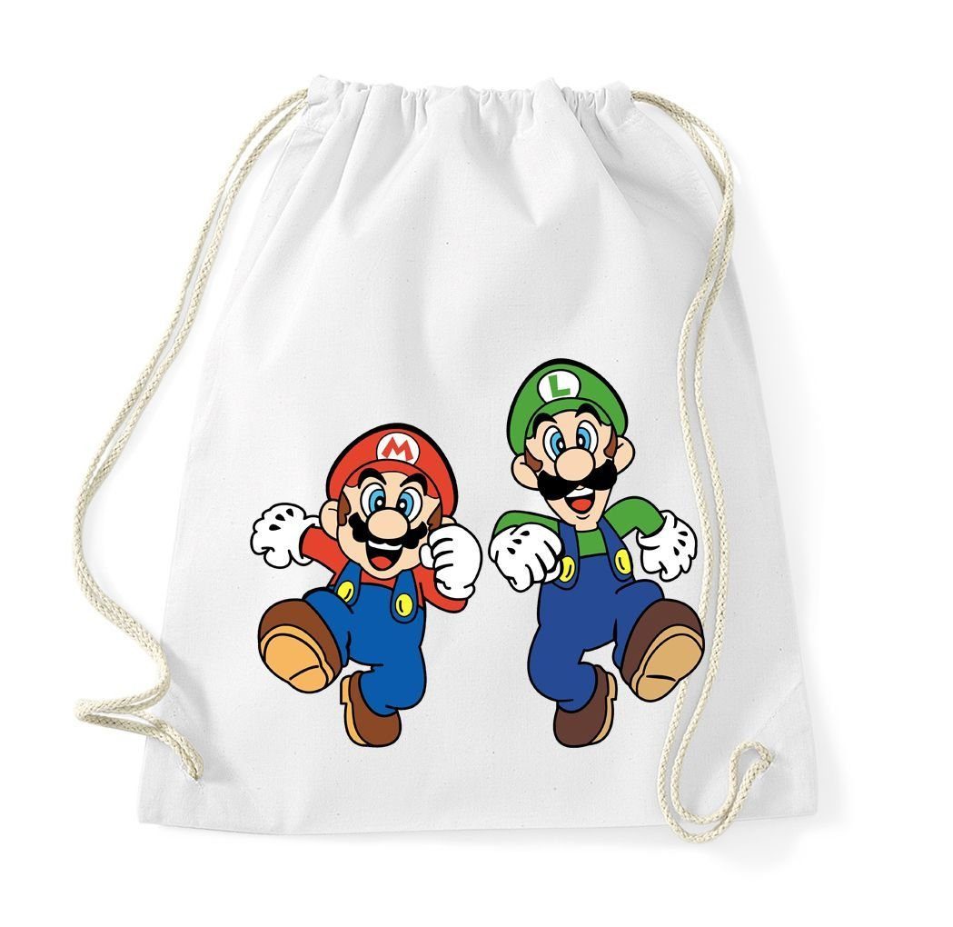 Youth Designz Turnbeutel Mario & Luigi Baumwoll Tasche Turnbeutel