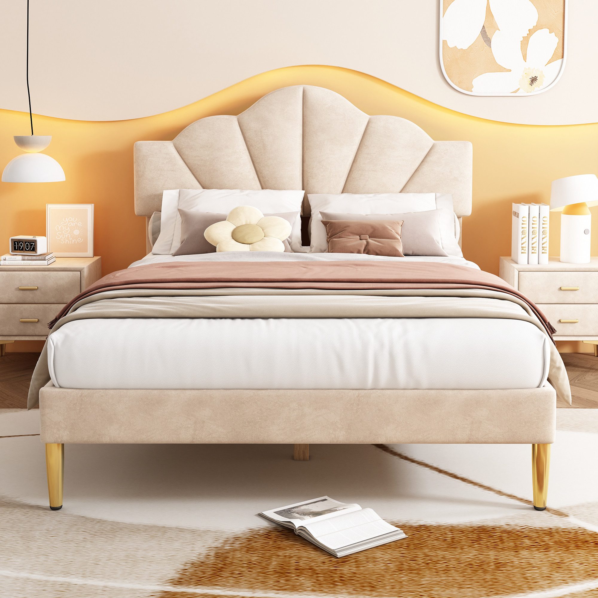 STILVORA Polsterbett 140×200 Kinderbett Jugendbett mit günstig online kaufen